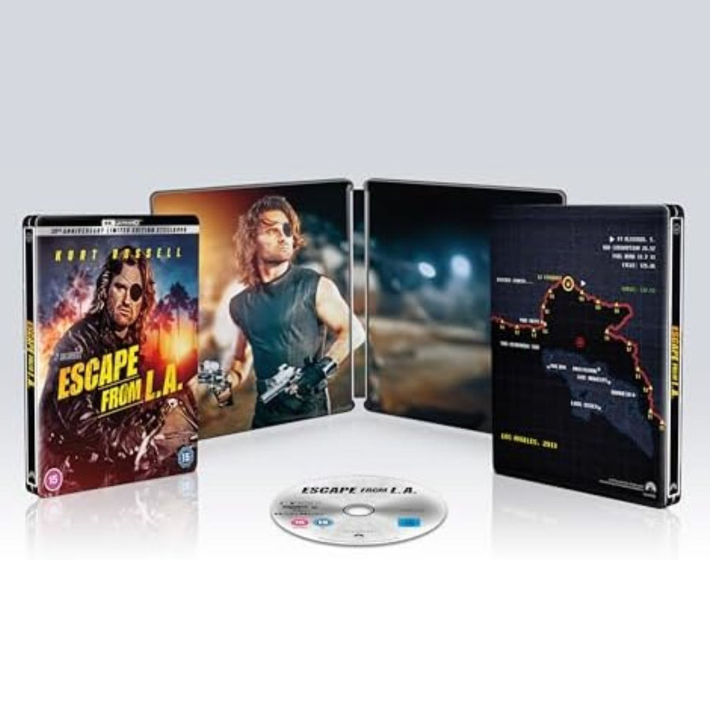BLU-RAY 4K ULTRA HD STEELBOOK ESCAPE FROM L.A. 30TH ANNIVERSARY LIMITED EDITION