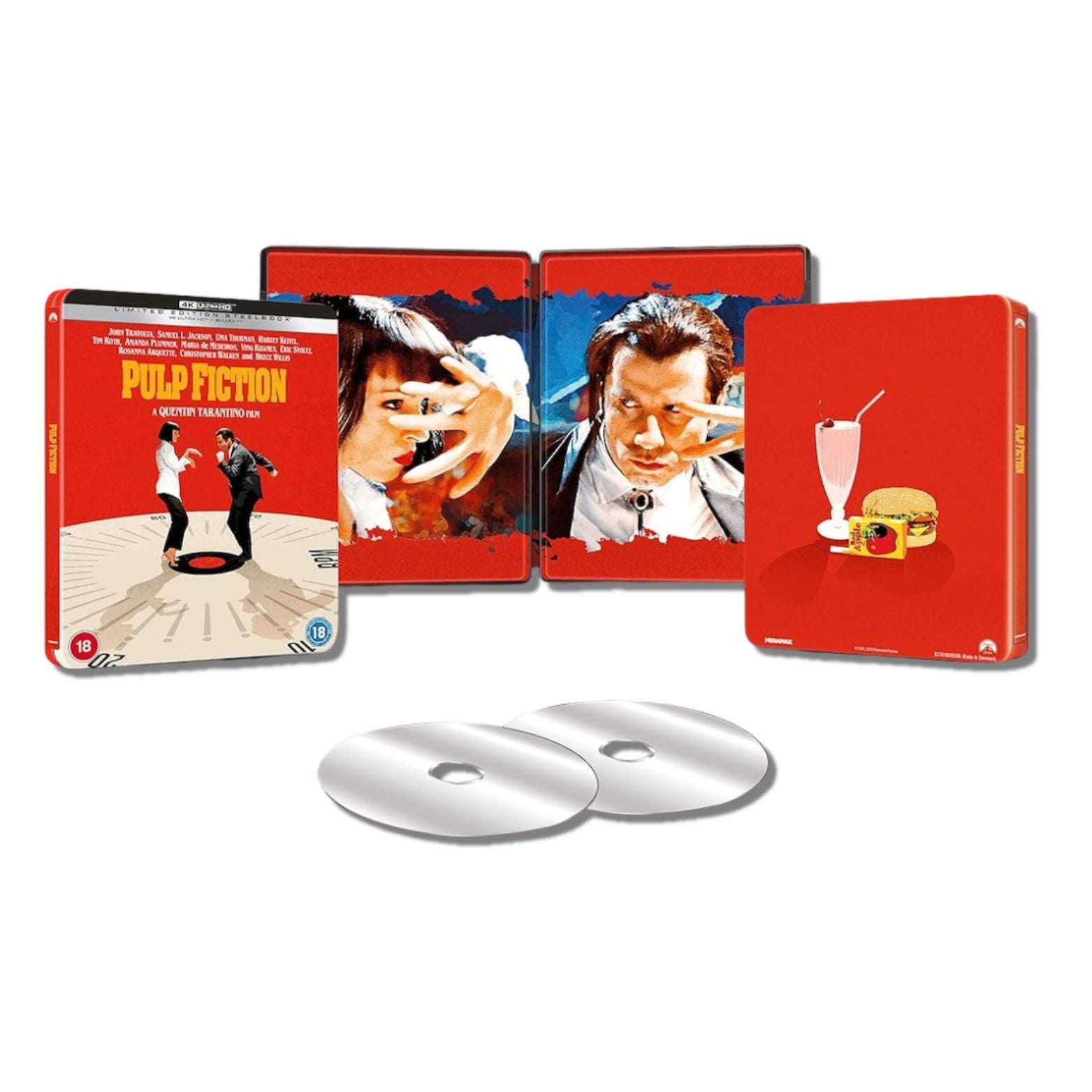BLU-RAY 4K ULTRA HD STEELBOOK LIMITED EDITION PULP FICTION