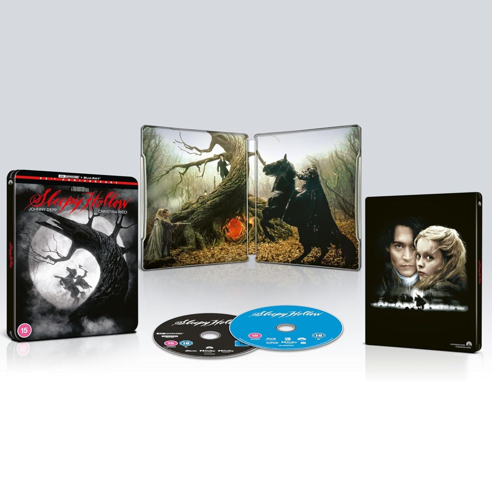 BLU-RAY 4K ULTRA HD STEELBOOK SLEEPY HOLLOW 25TH ANNIVERSARY