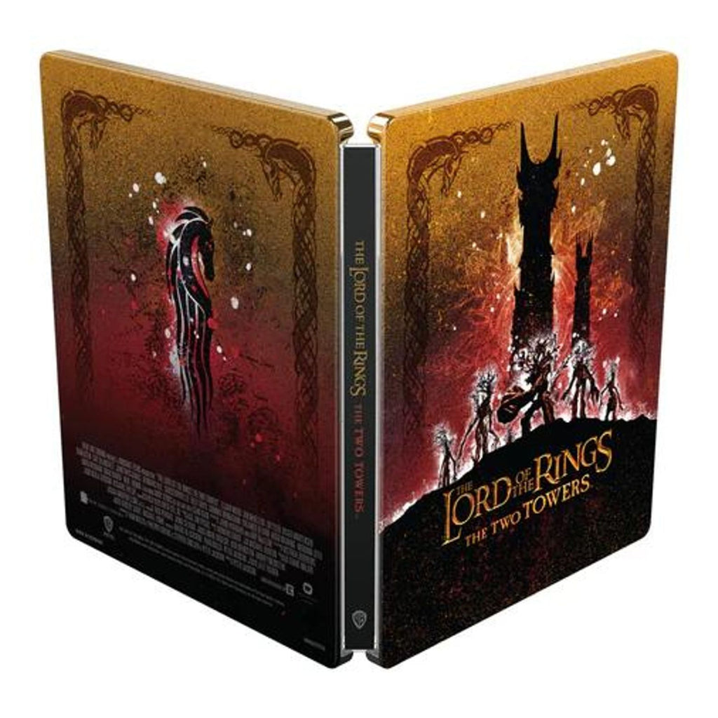 BLU-RAY 4K ULTRA HD STEELBOOK THE LORD OF THE RINGS THE TWO TOWERS THEATRICAL AND EXTENDED VERSIONS
