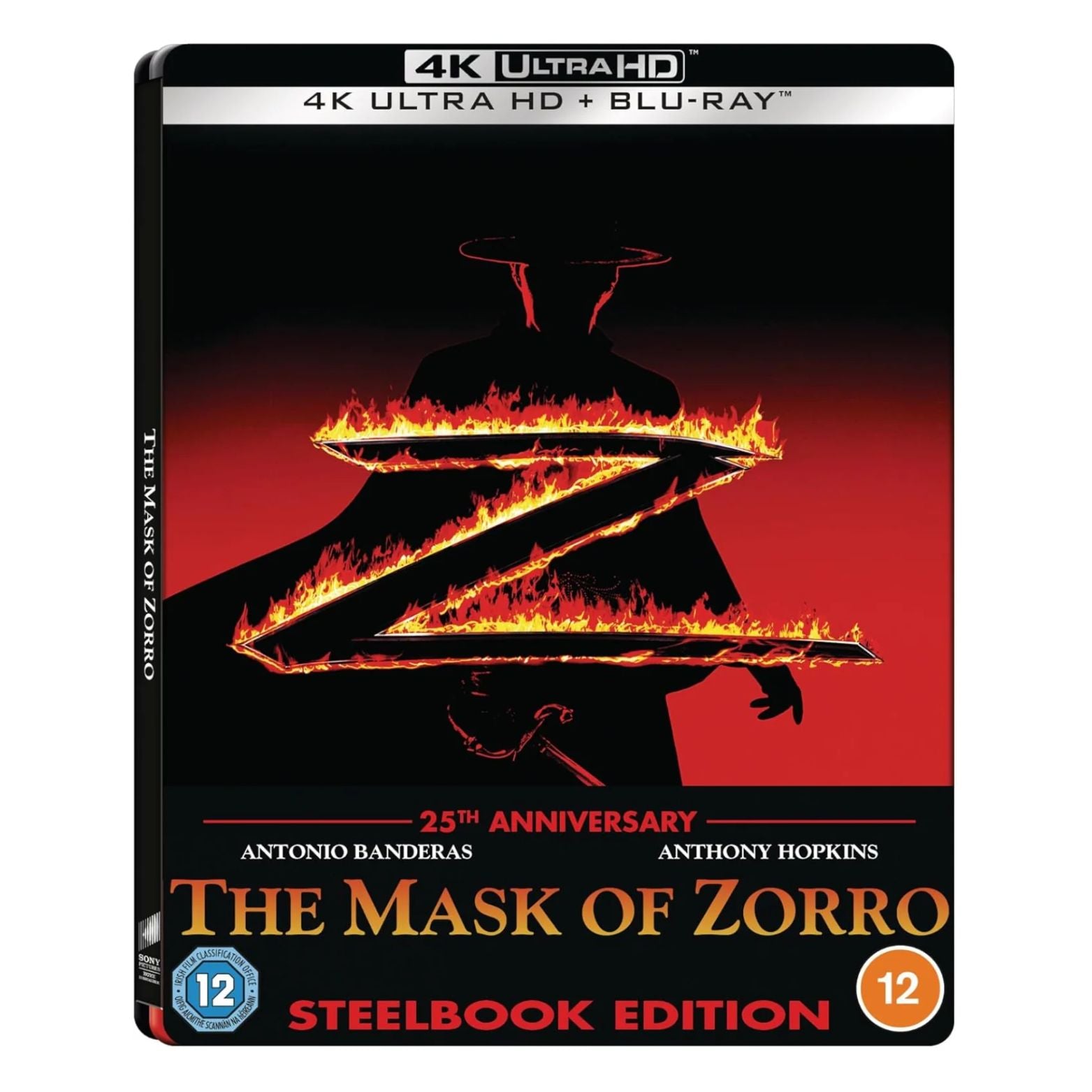 BLU-RAY 4K ULTRA HD STEELBOOK THE MASK OF ZORRO 25TH ANNIVERSARY EDITION