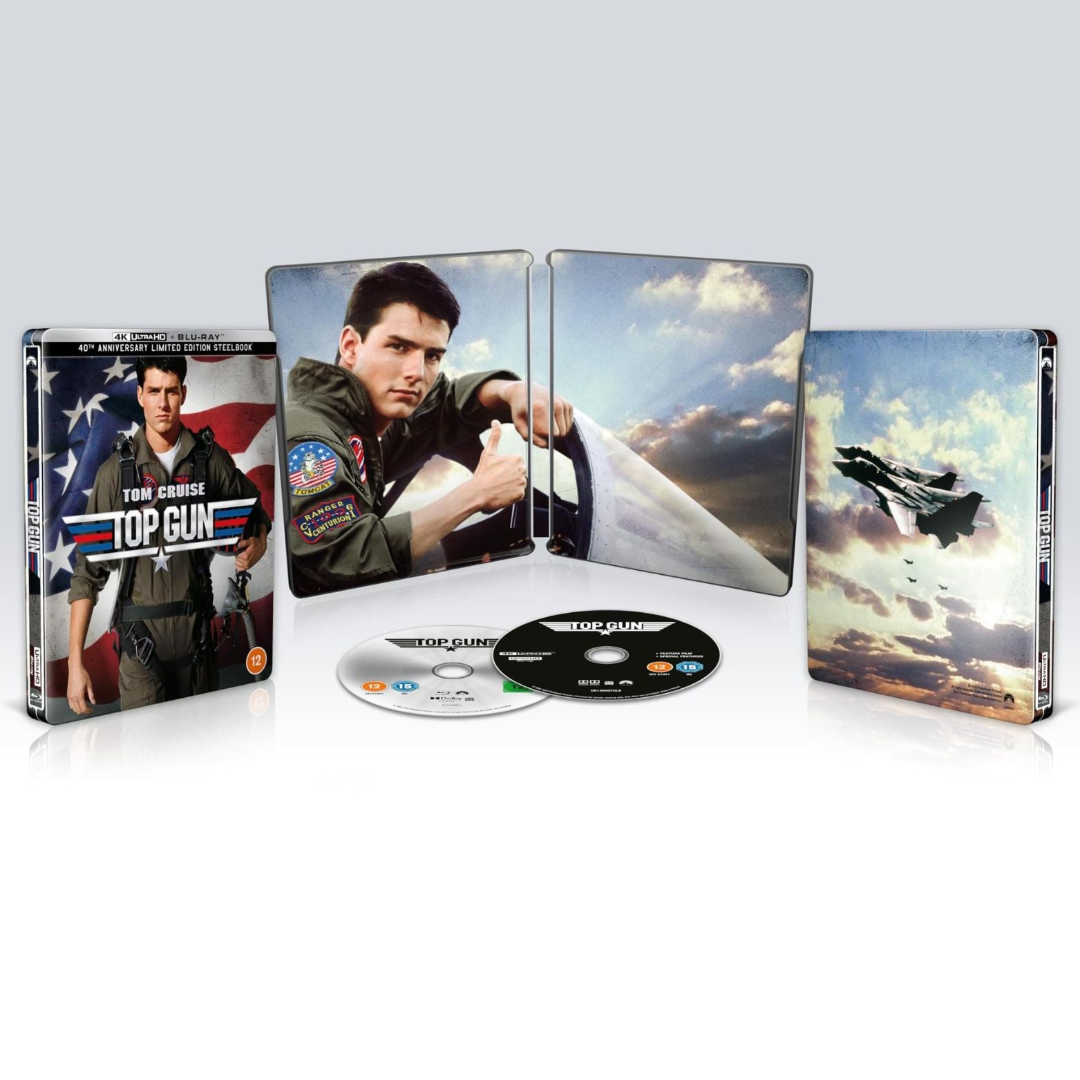 BLU-RAY 4K ULTRA HD STEELBOOK TOP GUN 40TH ANNIVERSARY LIMITED EDITION
