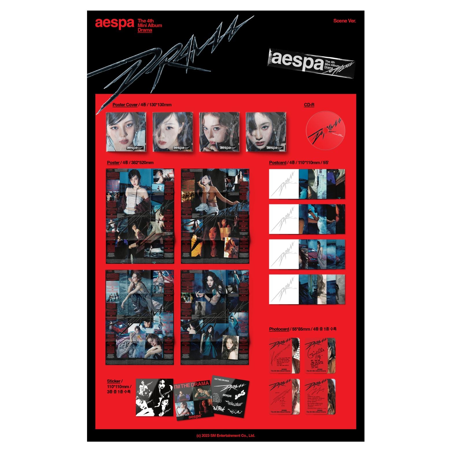 CD AESPA DRAMA THE 4TH MINI ALBUM