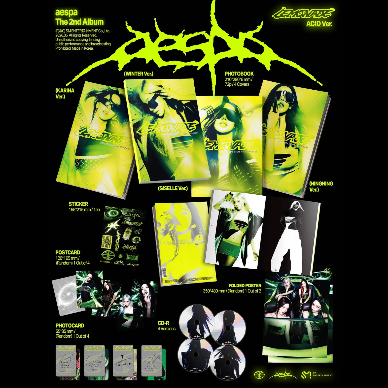 CD AESPA LEMONADE ACID VER.
