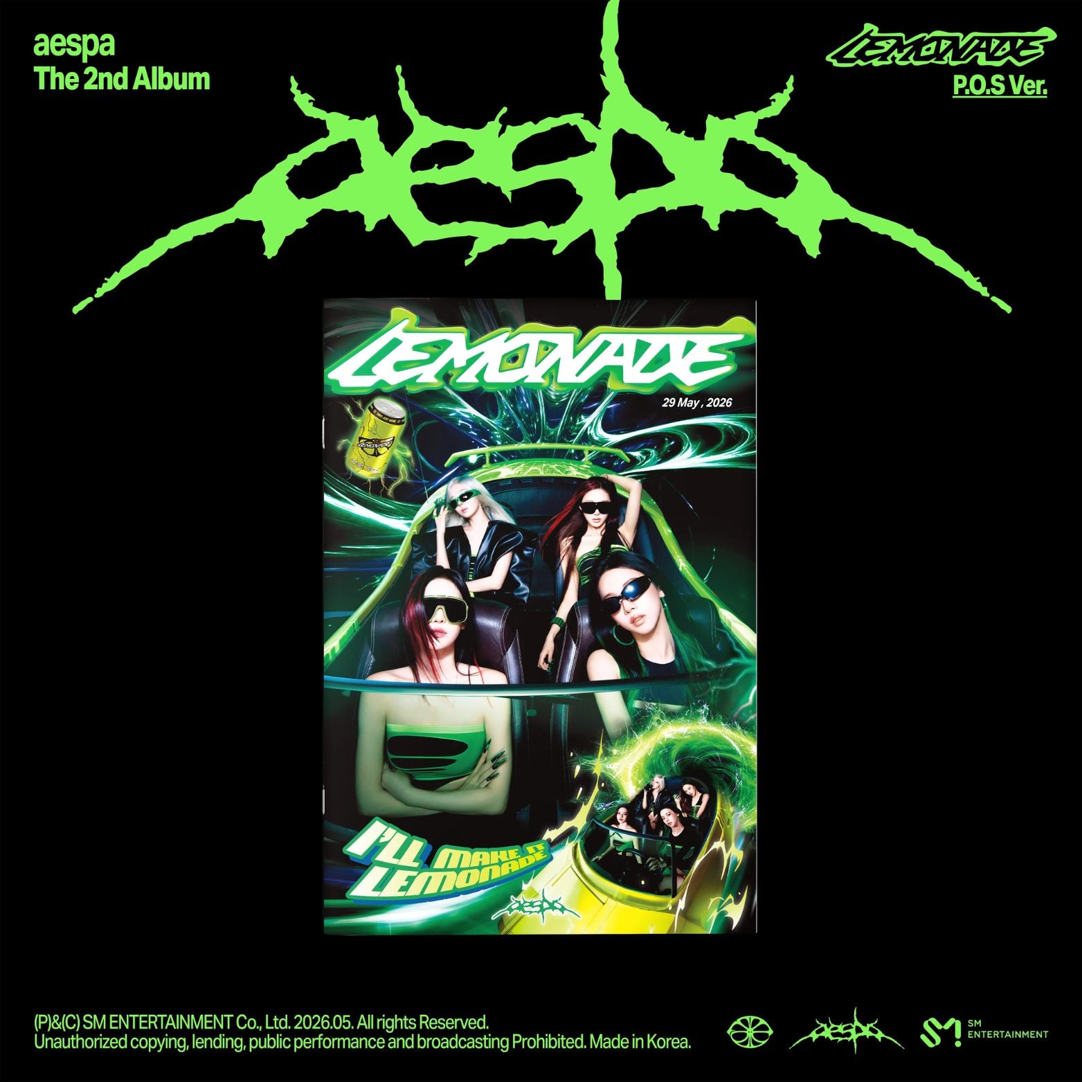 CD AESPA LEMONADE P.O.S. VER.