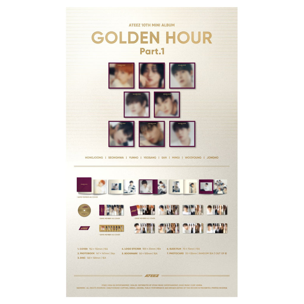 CD ATEEZ GOLDEN HOUR PART.1