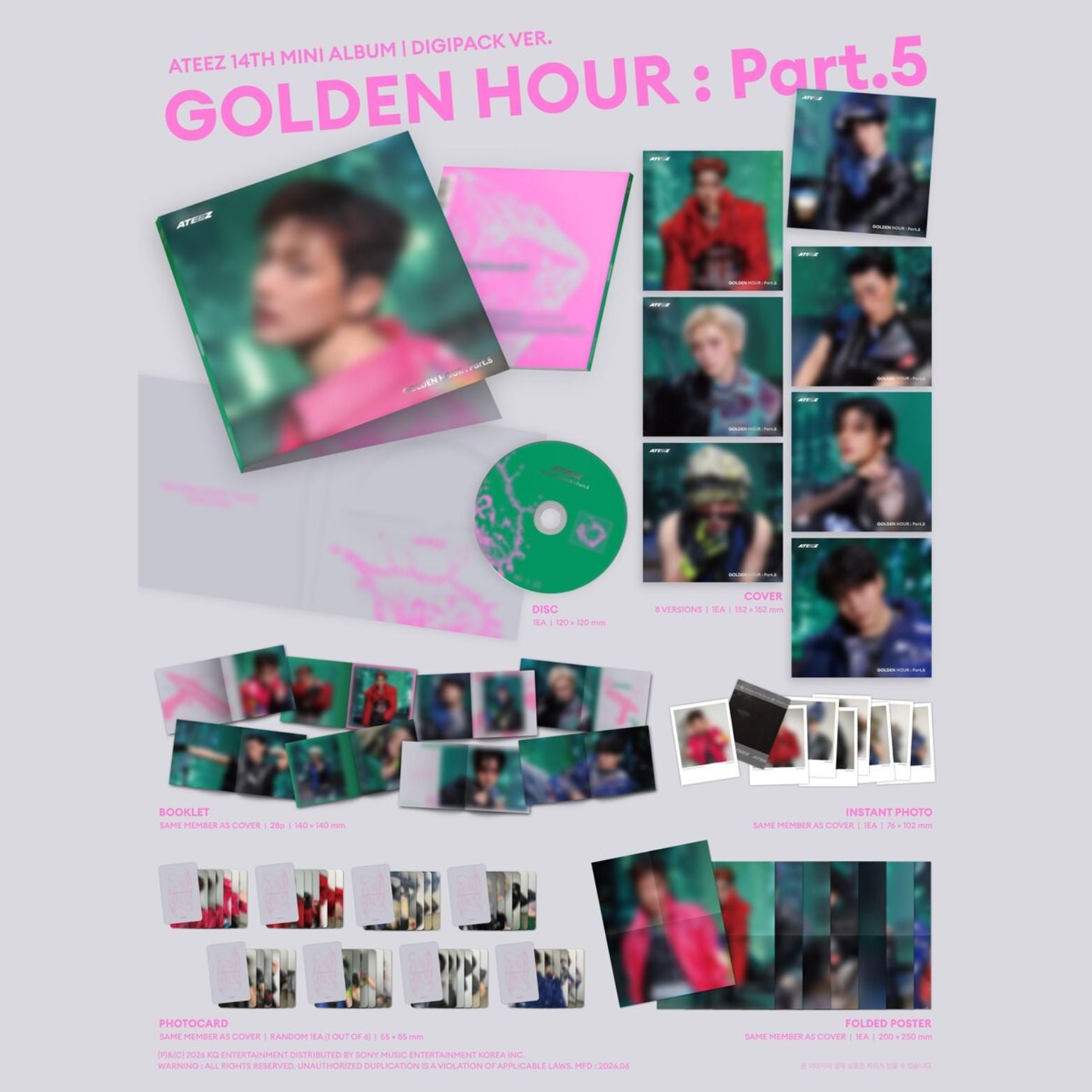CD ATEEZ GOLDEN HOUR PART.5