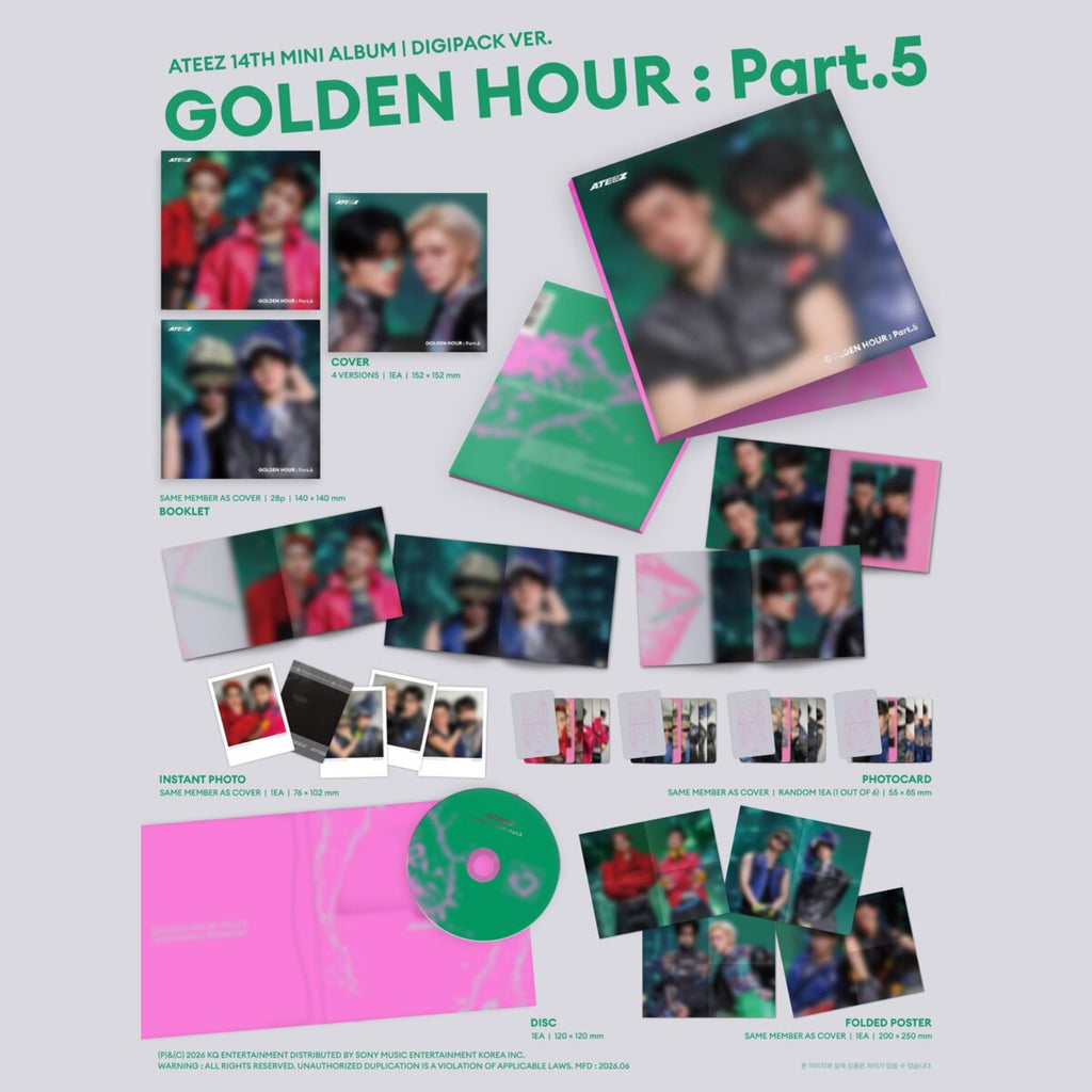 CD ATEEZ GOLDEN HOUR PART.5