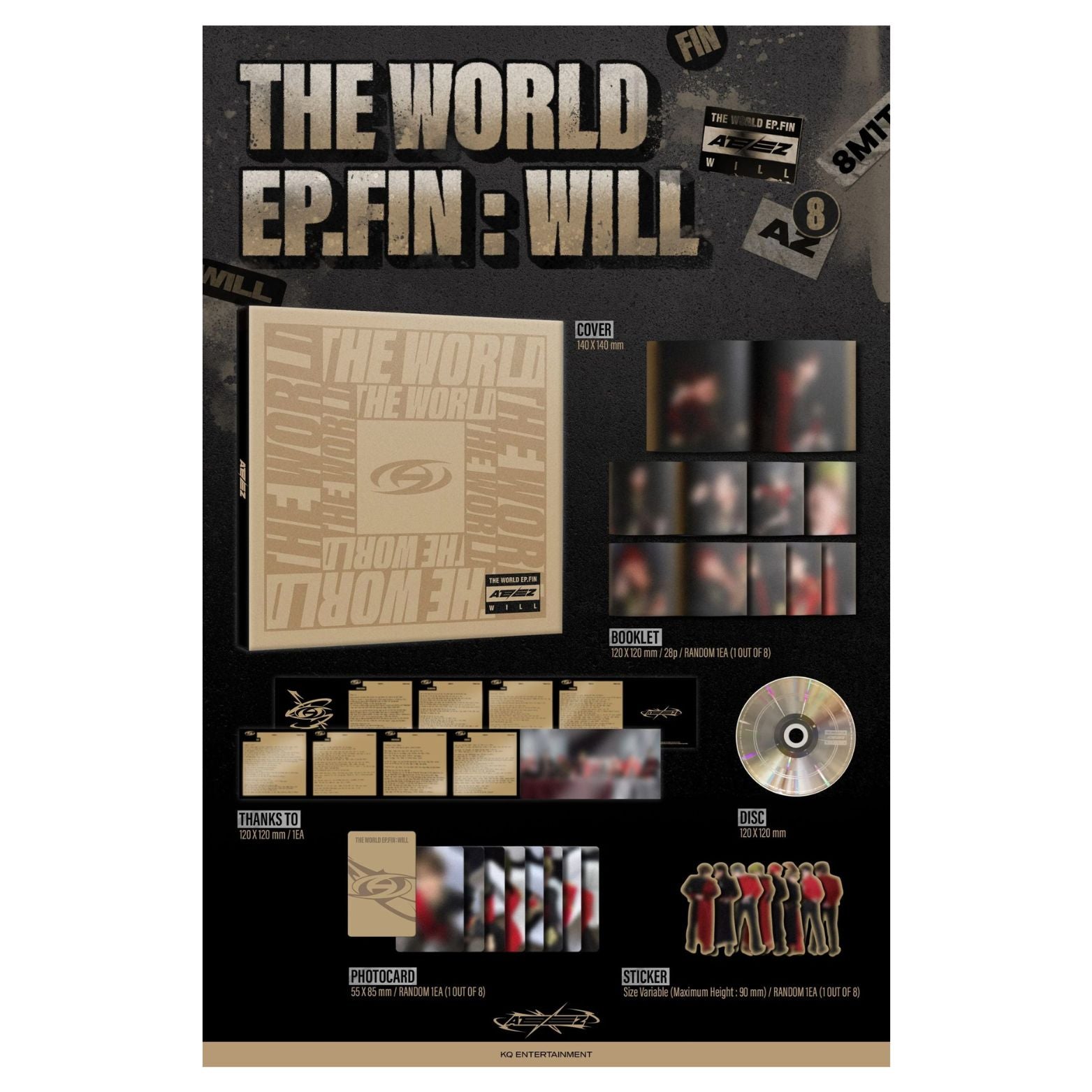 CD ATEEZ THE WORLD EP FIN : WILL