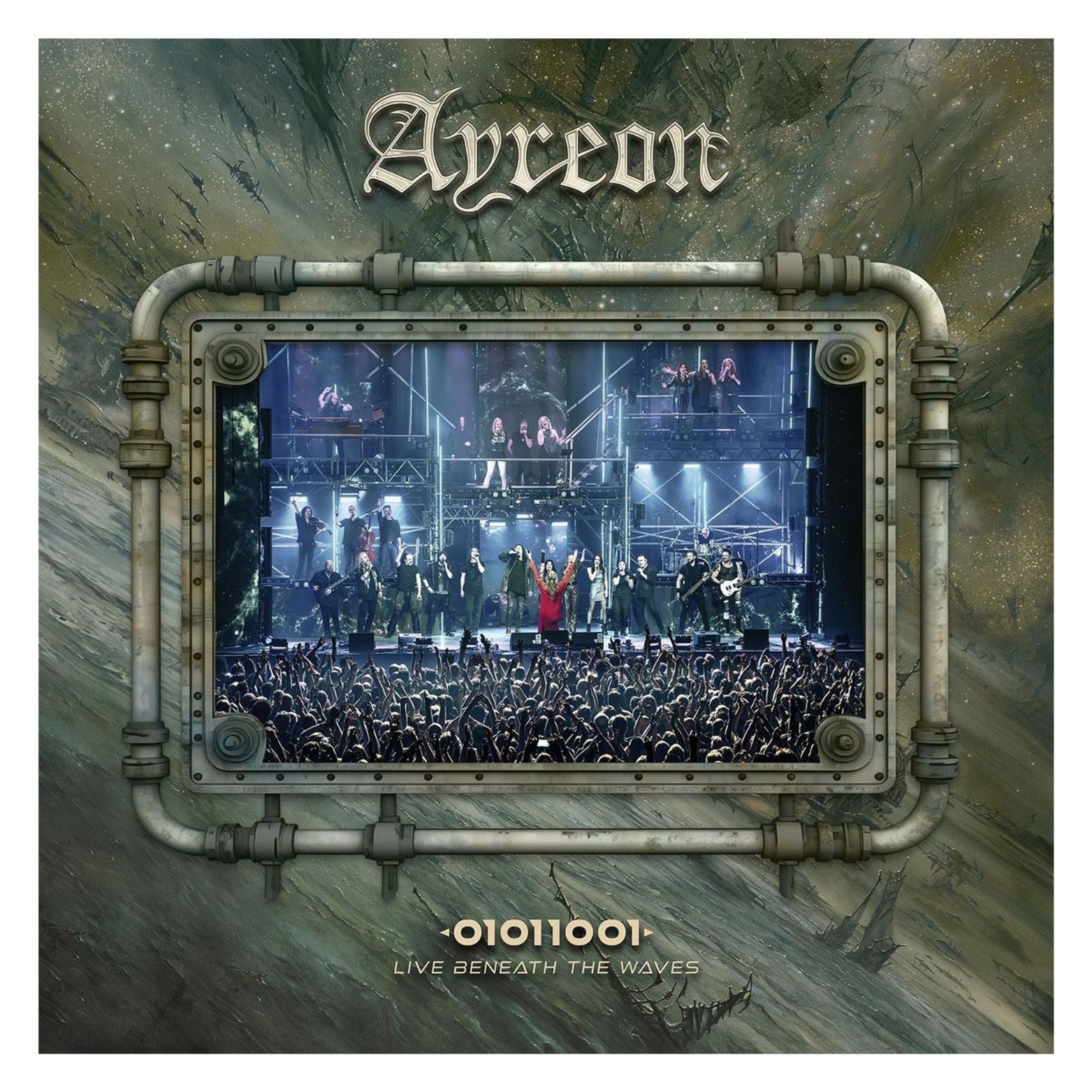 CD AYREON 01011001 LIVE BENEATH WAVES 3CD