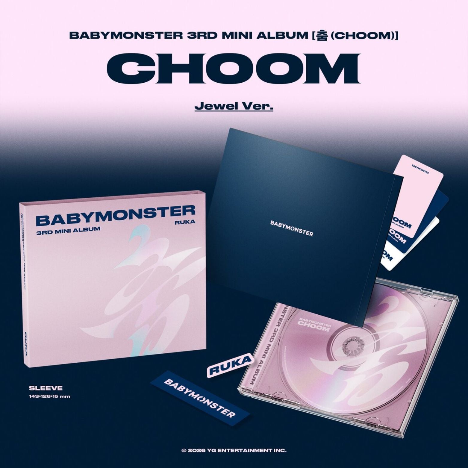 CD BABYMONSTER 3RD MINI ALBUM CHOOM CHIQUITA