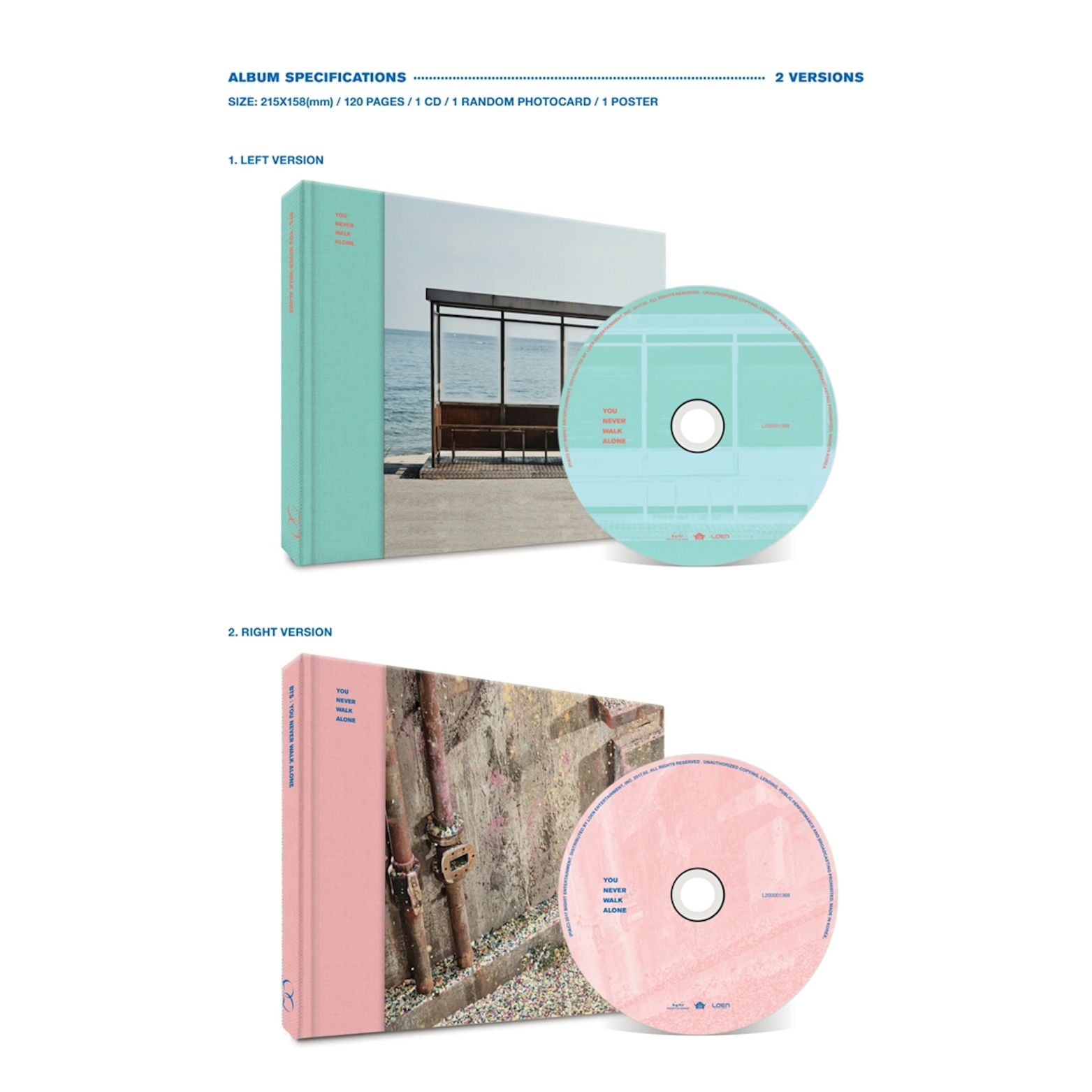 CD BTS YOU NEVER WALK ALONE