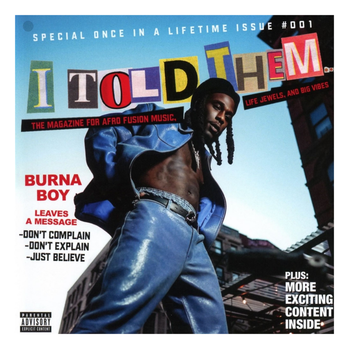 CD BURNA BOY I TOLD THEM...