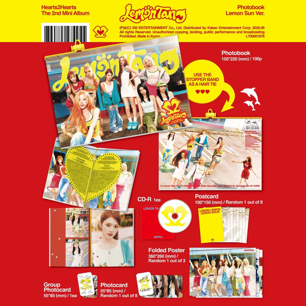 CD HEARTS2HEARTS LEMON TANG THE 2ND MINI ALBUM