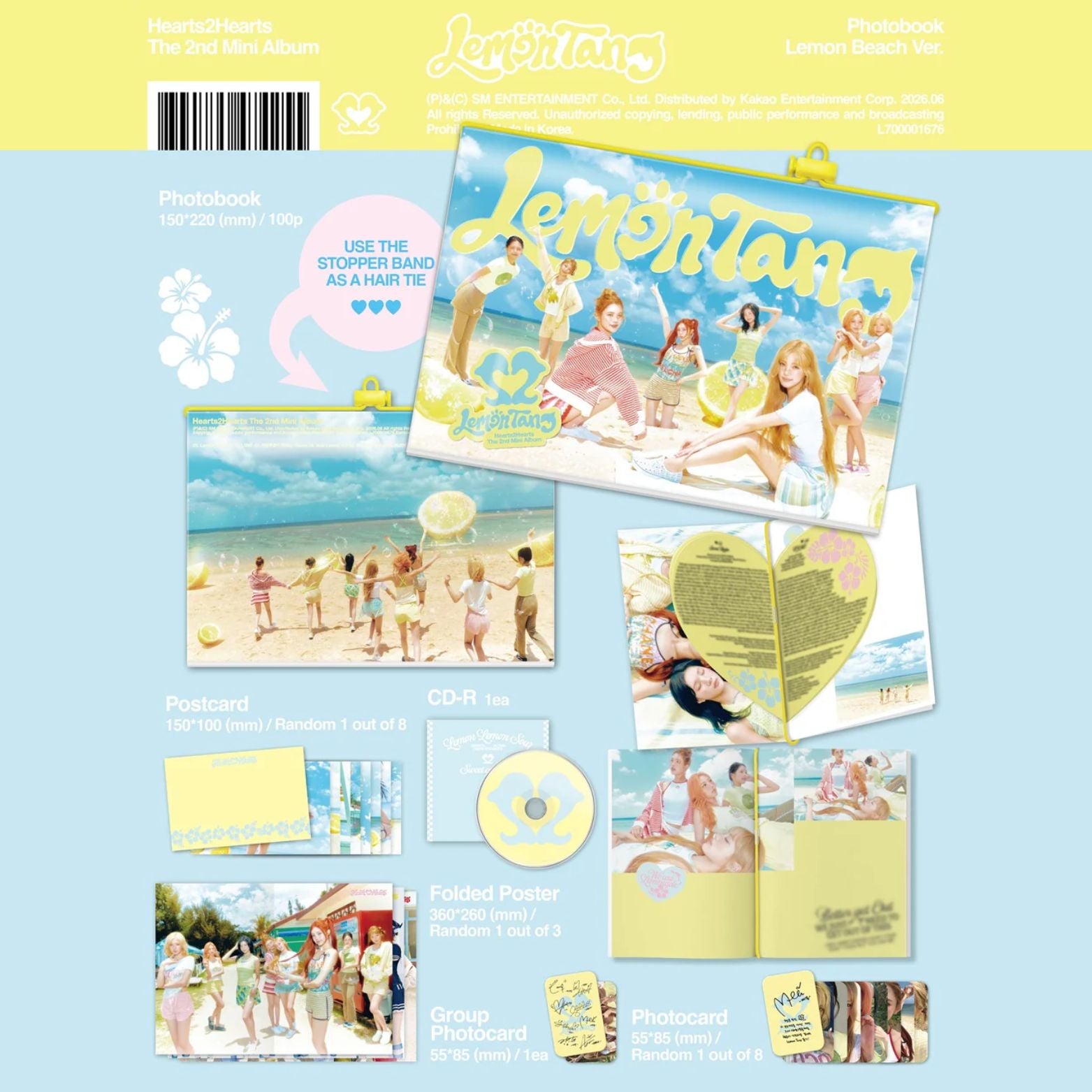 CD HEARTS2HEARTS LEMON TANG THE 2ND MINI ALBUM