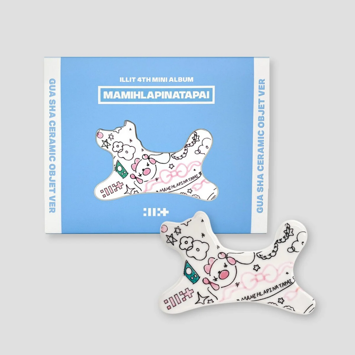 CD ILLIT MAMIHLAPINATAPAI GUA SHA CERAMIC OBJECT EDITION