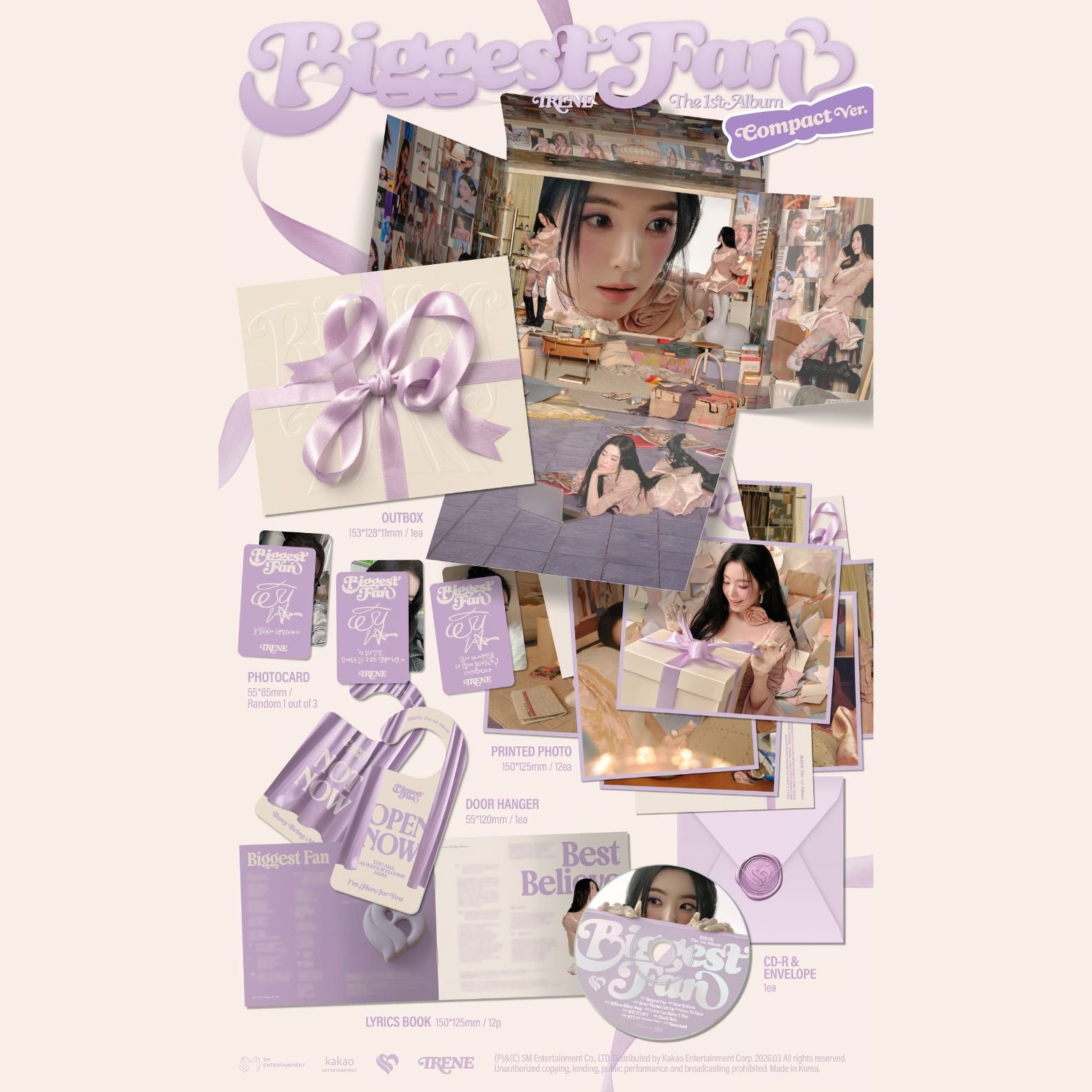 CD IRENE (RED VELVET) BIGGEST FAN THE 1ST ALBUM