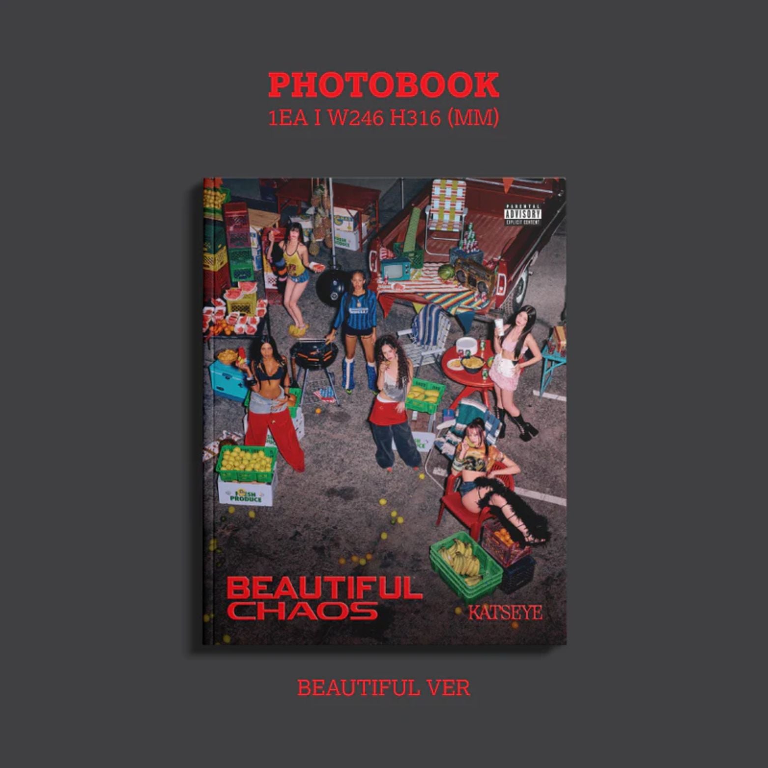 CD KATSEYE BEAUTIFUL CHAOS BEAUTIFUL VERSION