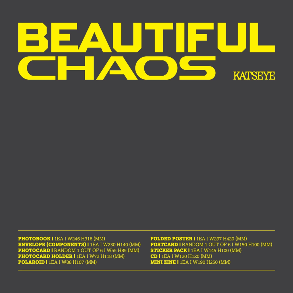 CD KATSEYE BEAUTIFUL CHAOS CHAOTIC VERSION