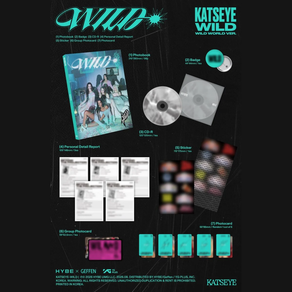 CD KATSEYE WILD RANDOM EDITION