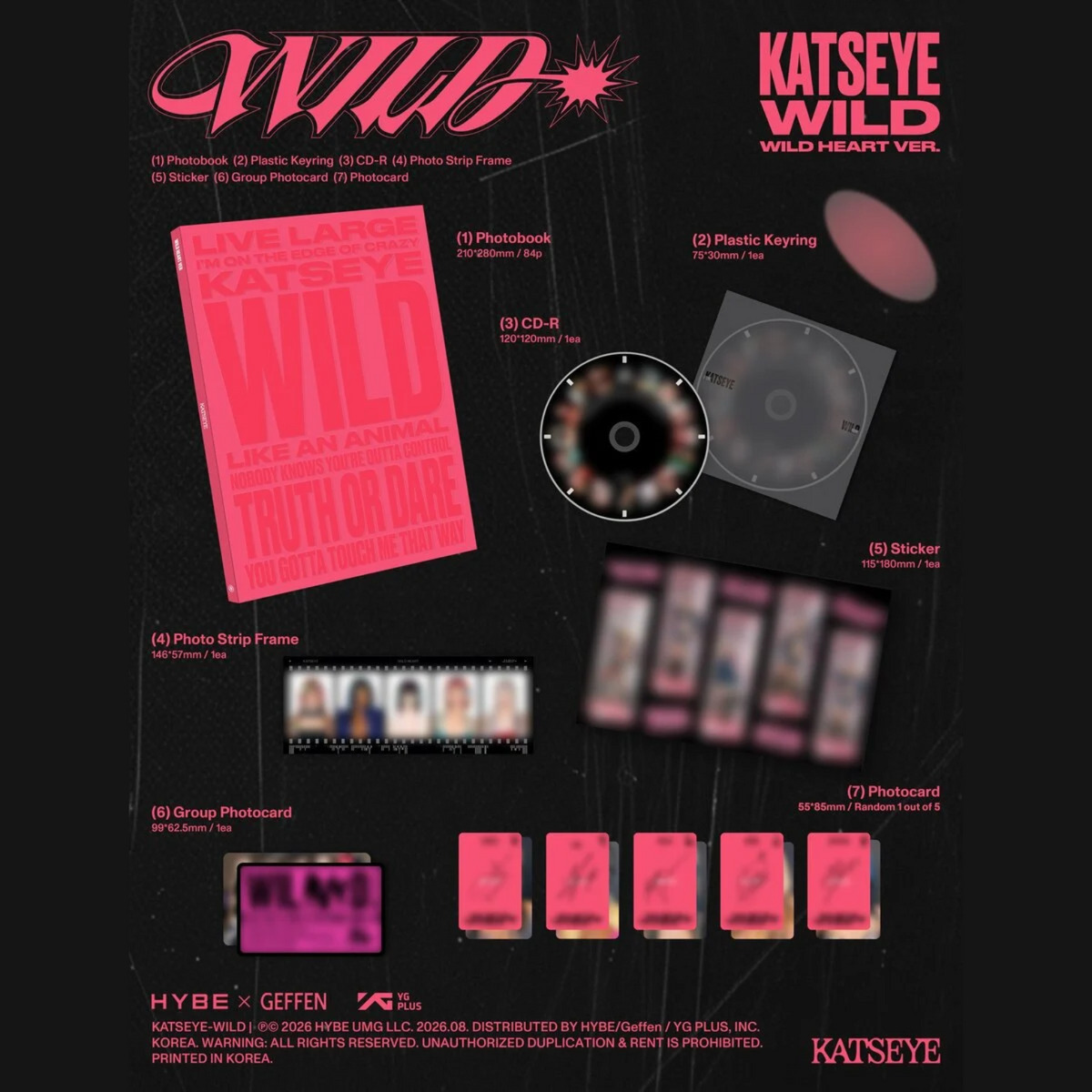 CD KATSEYE WILD RANDOM EDITION