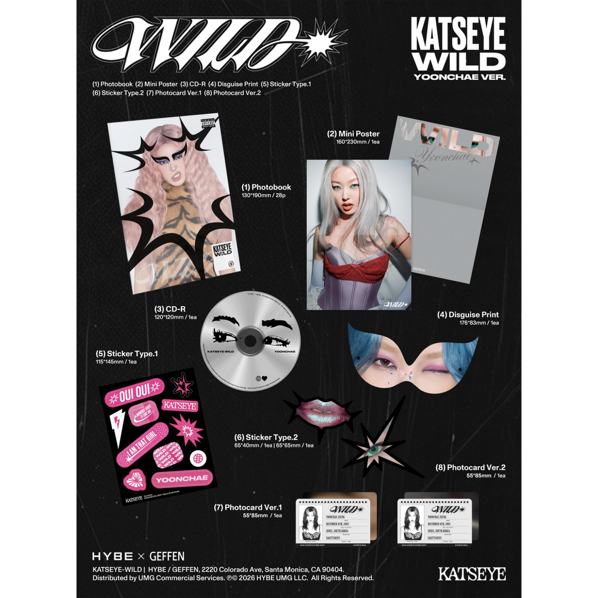 CD KATSEYE WILD YOONCHAE EDITION