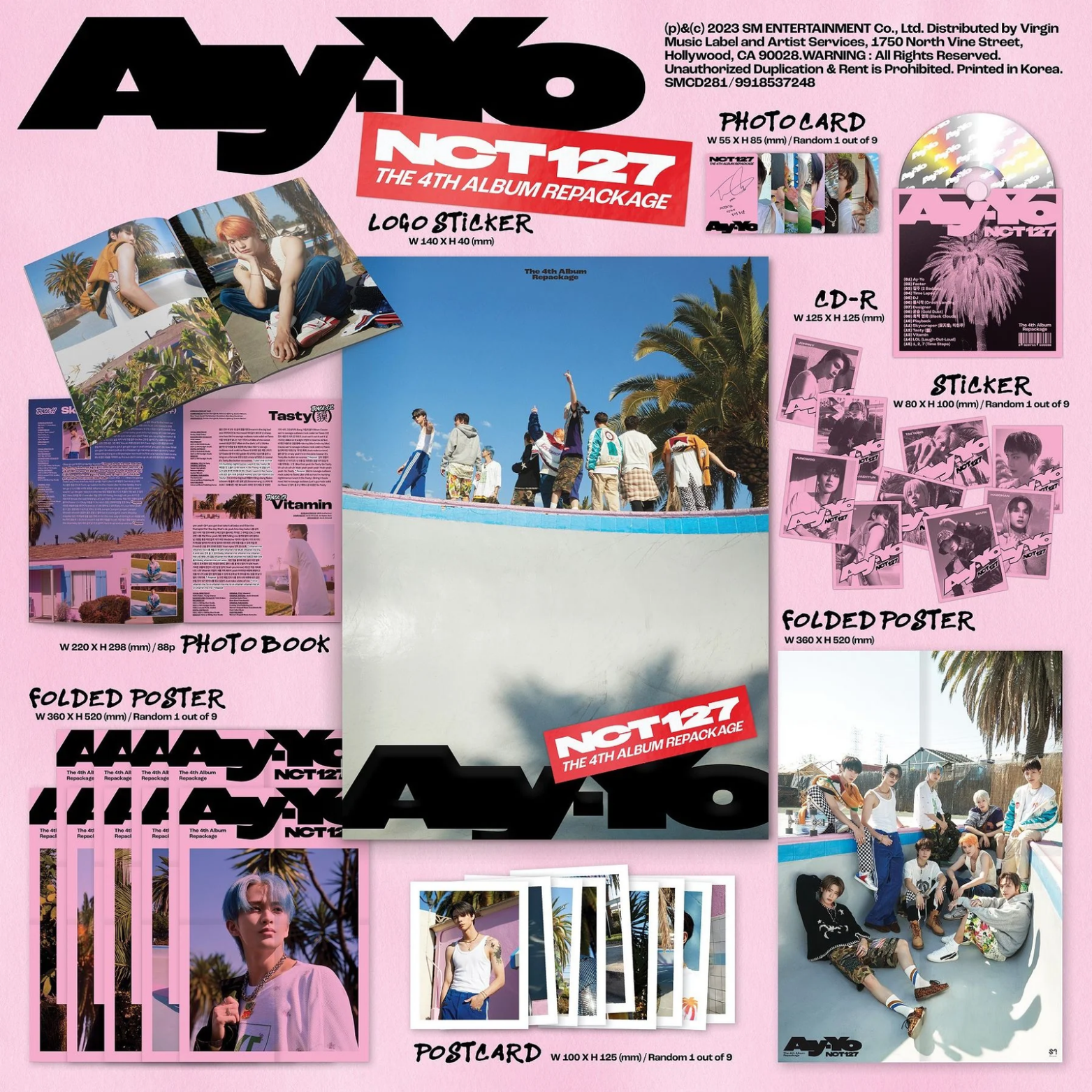 CD NCT 127 2 BADDIES (AY-YO REPACKAGE, PHOTOBOOK VER. A)