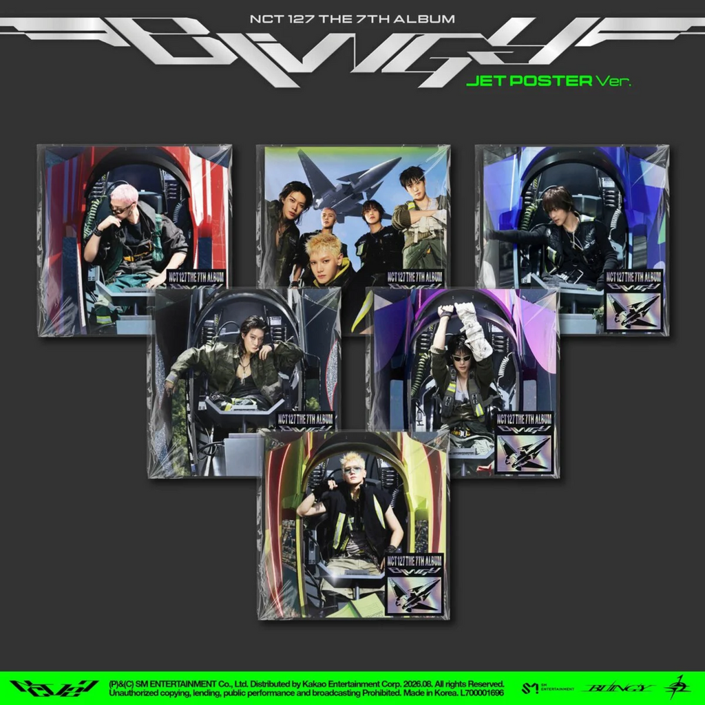 CD NCT 127 BLINGY RANDOM JET POSTER EDITION