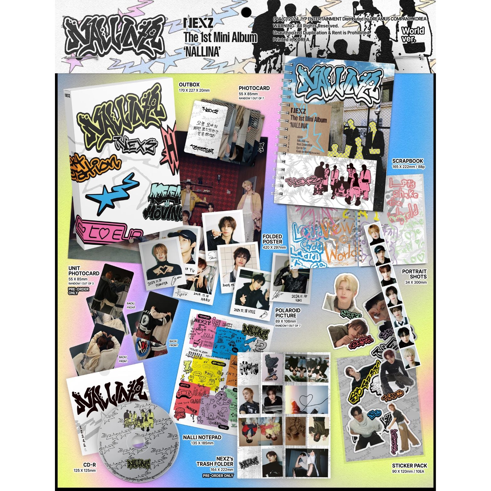 CD NEXZ NALLINA LIMITED EDITION 1st MINI ALBUM