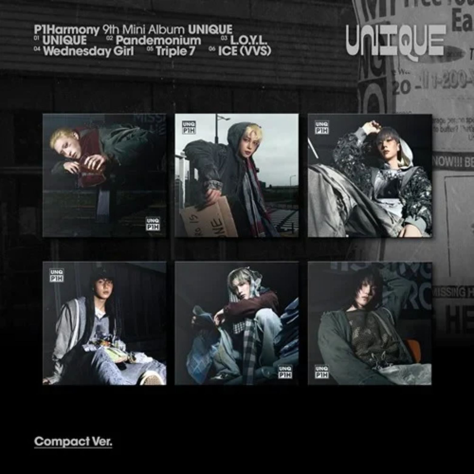 CD P1HARMONY 9TH MINI ALBUM UNIQUE