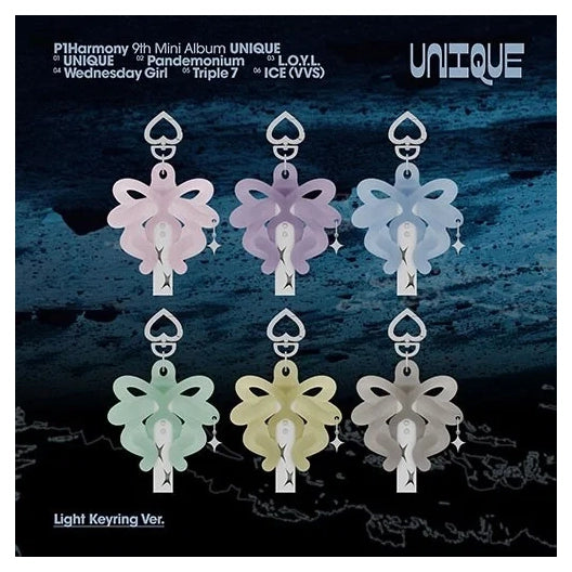 CD P1HARMONY 9TH MINI ALBUM UNIQUE LIGHT KEYRING VER.