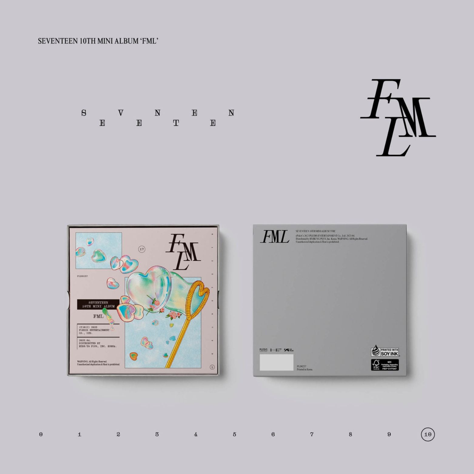CD SEVENTEEN FML 10TH MINI ALBUM