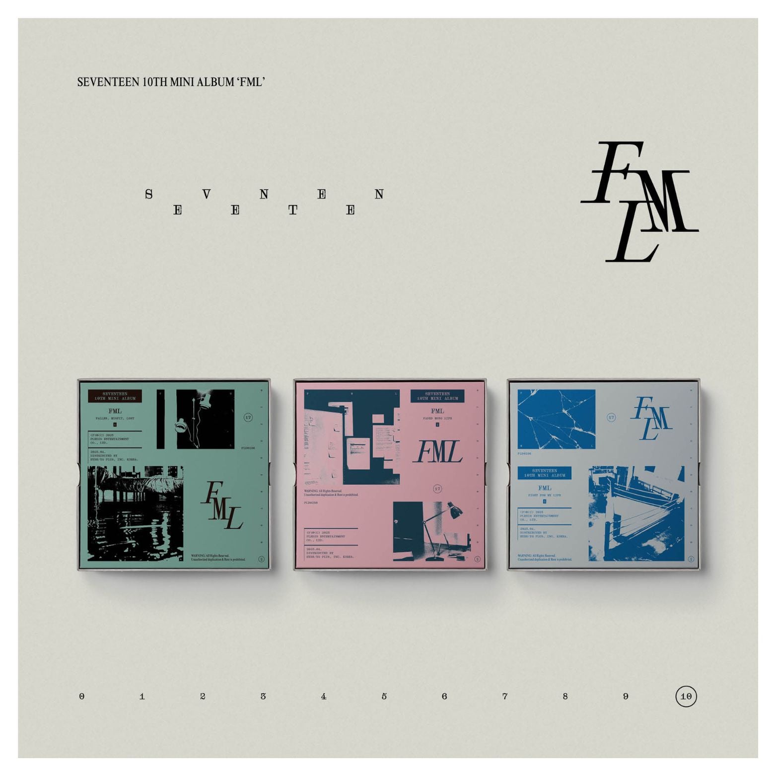 CD SEVENTEEN FML 10TH MINI ALBUM