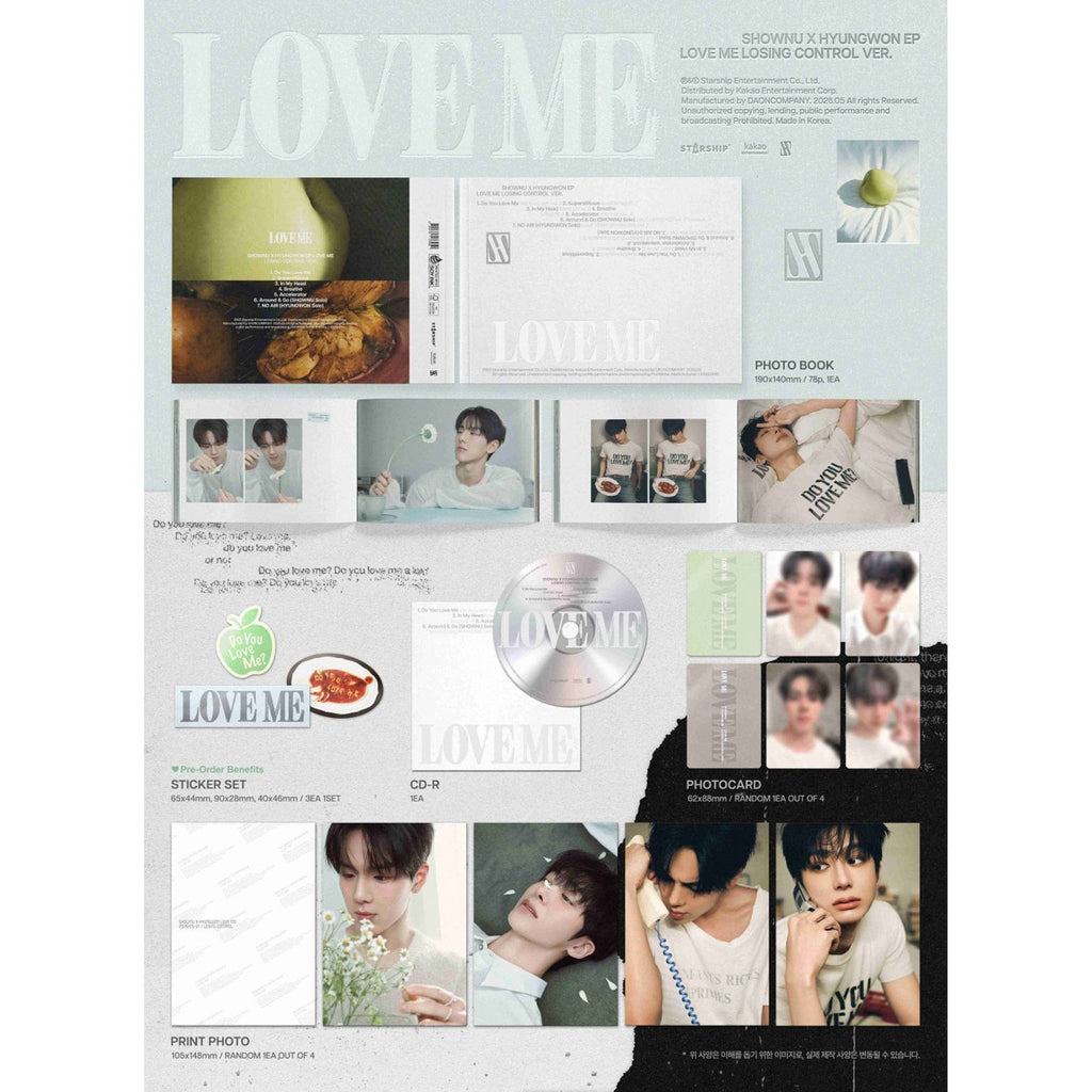 CD SHOWNU X HYUNGWON LOVE ME LOSING CONTROL VER.