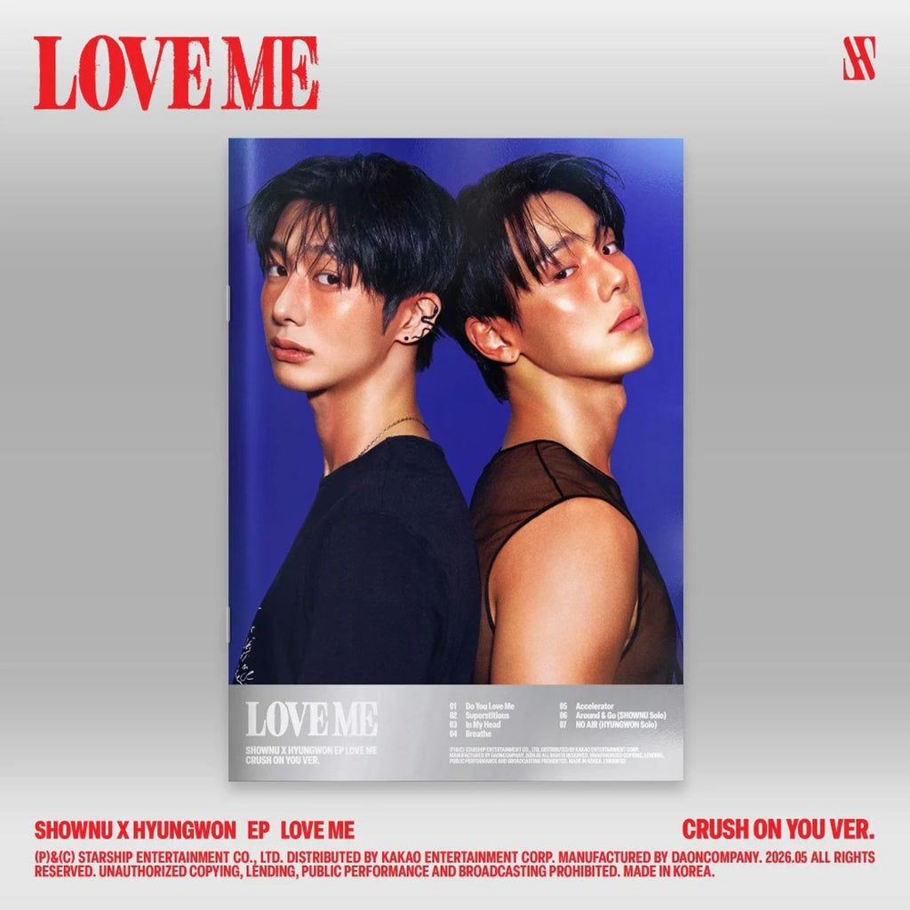 CD SHOWNU X HYUNGWON LOVE ME OR NOT CRUSH ON YOU VER.