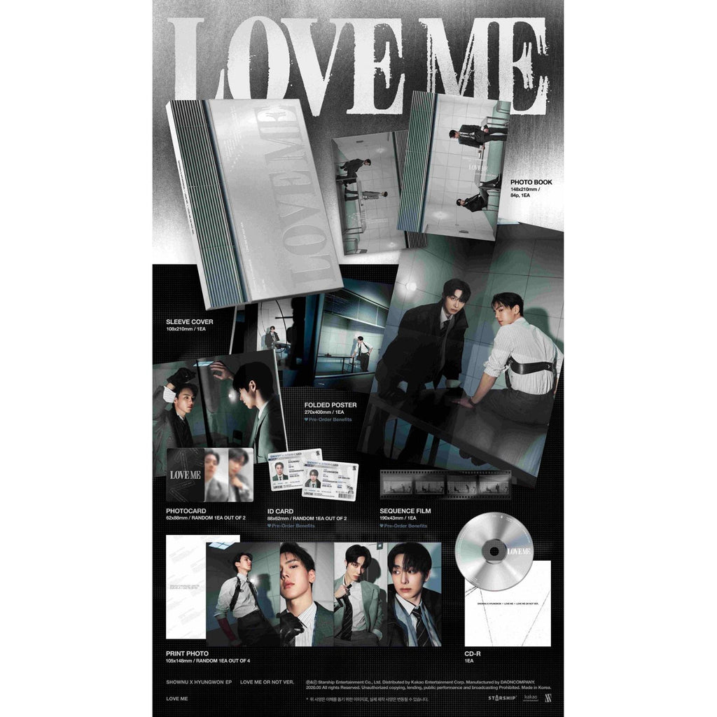 CD SHOWNU X HYUNGWON LOVE ME OR NOT