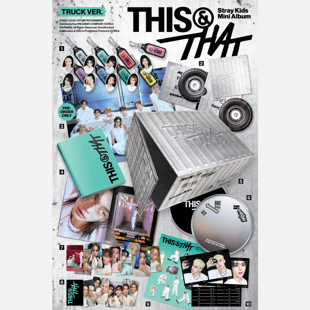 CD STRAYKIDS THIS & THAT 10th MINI ALBUM TRUCK VER. LIMITED EDITION