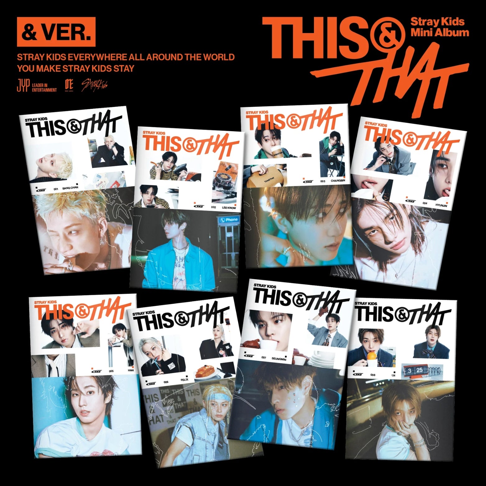 CD STRAYKIDS THIS & THAT 10th MINI ALBUM (& VER.)