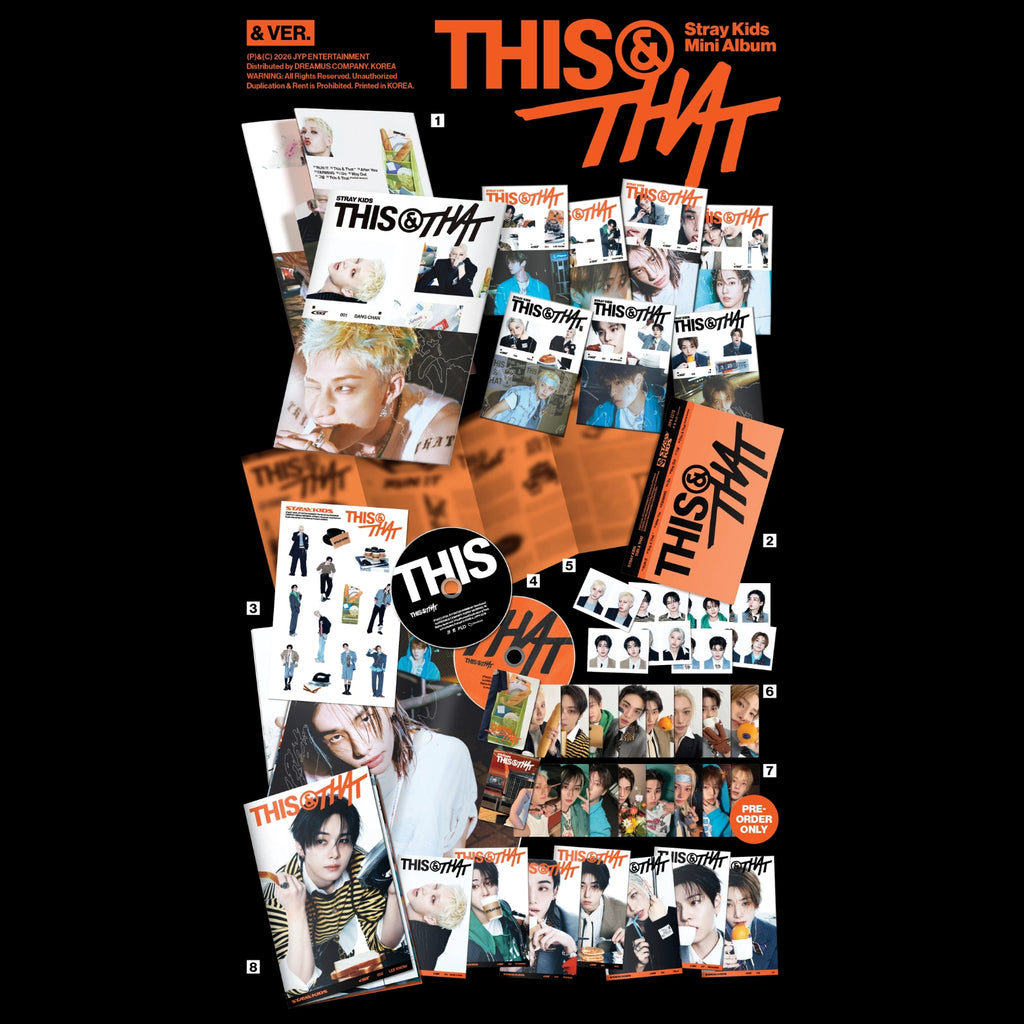 CD STRAYKIDS THIS & THAT 10th MINI ALBUM (& VER.)