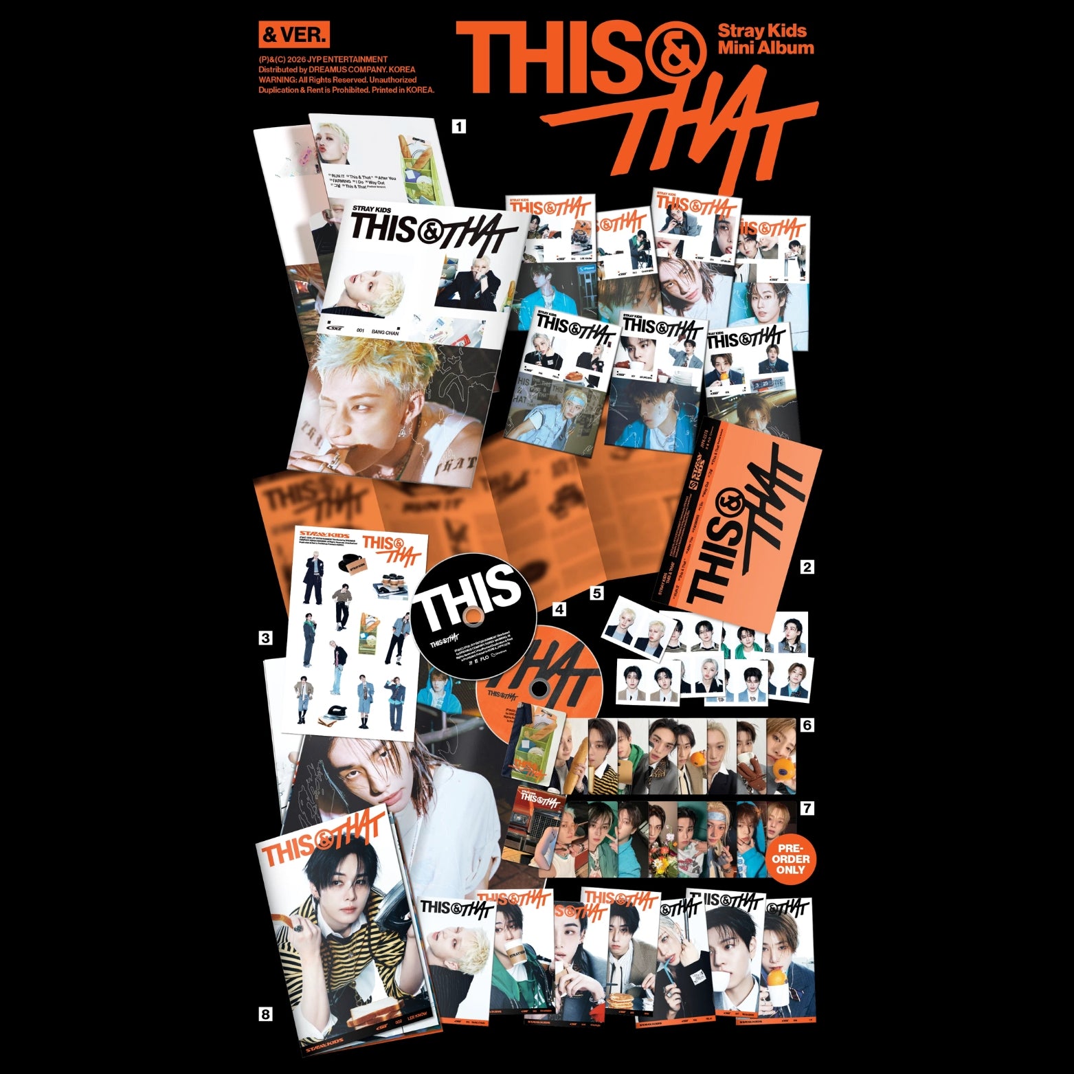 CD STRAYKIDS THIS & THAT 10th MINI ALBUM (& VER.)
