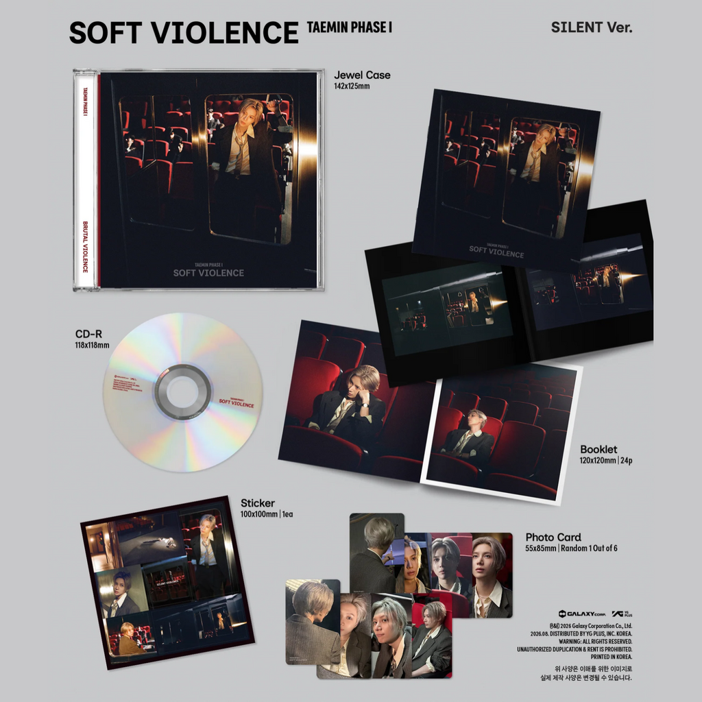 CD TAEMIN PHASE I: SOFT VIOLENCE (RANDOM JEWELCASE EDITION)