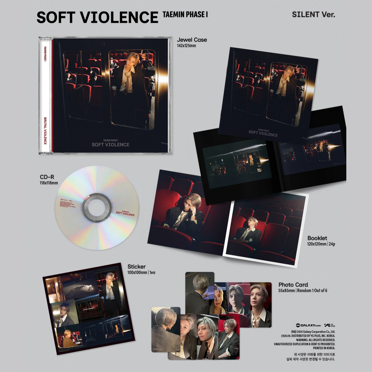 CD TAEMIN PHASE I: SOFT VIOLENCE (RANDOM JEWELCASE EDITION)