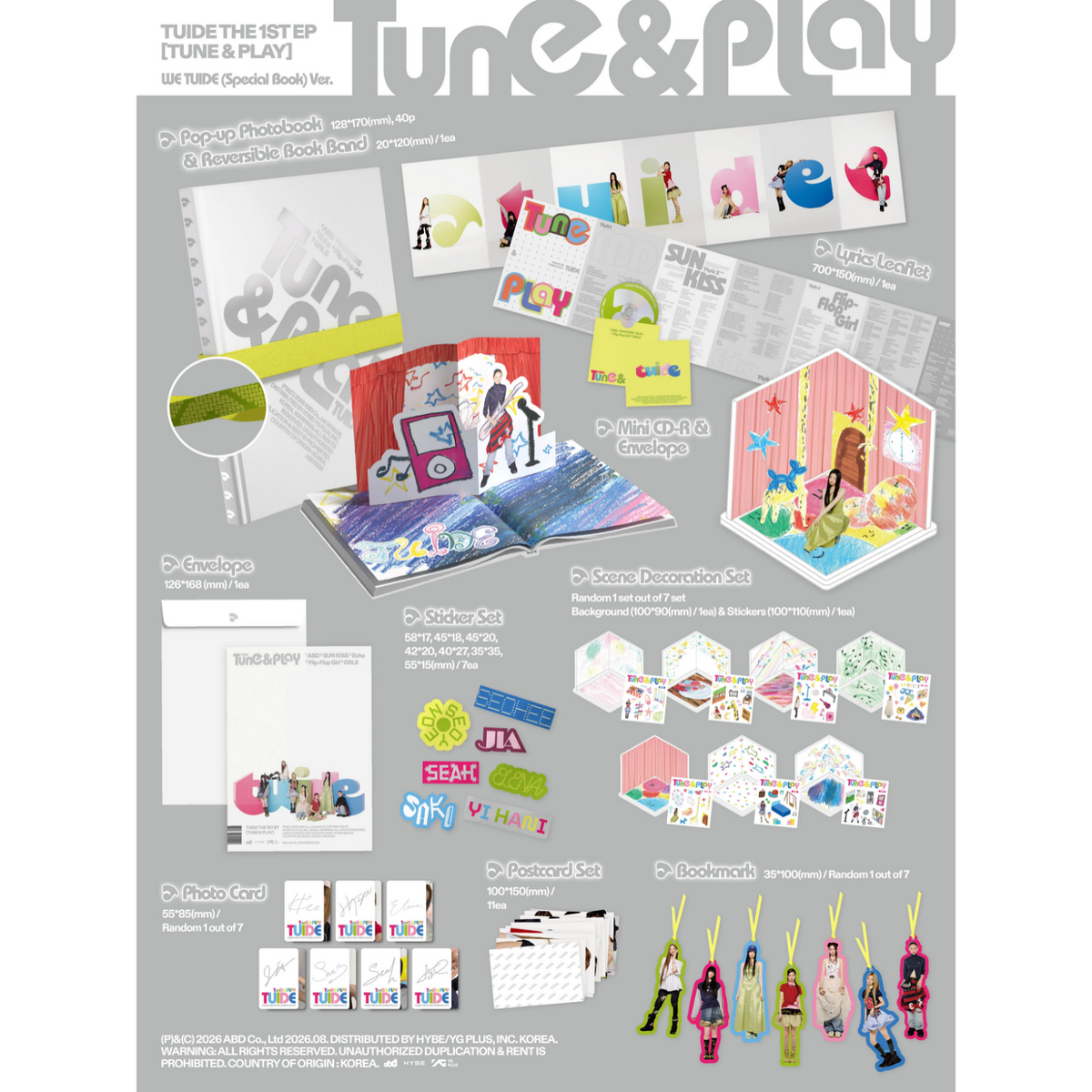 CD TUDE TUNE & PLAY SPECIAL POP-UP PHOTOBOOK EDITION