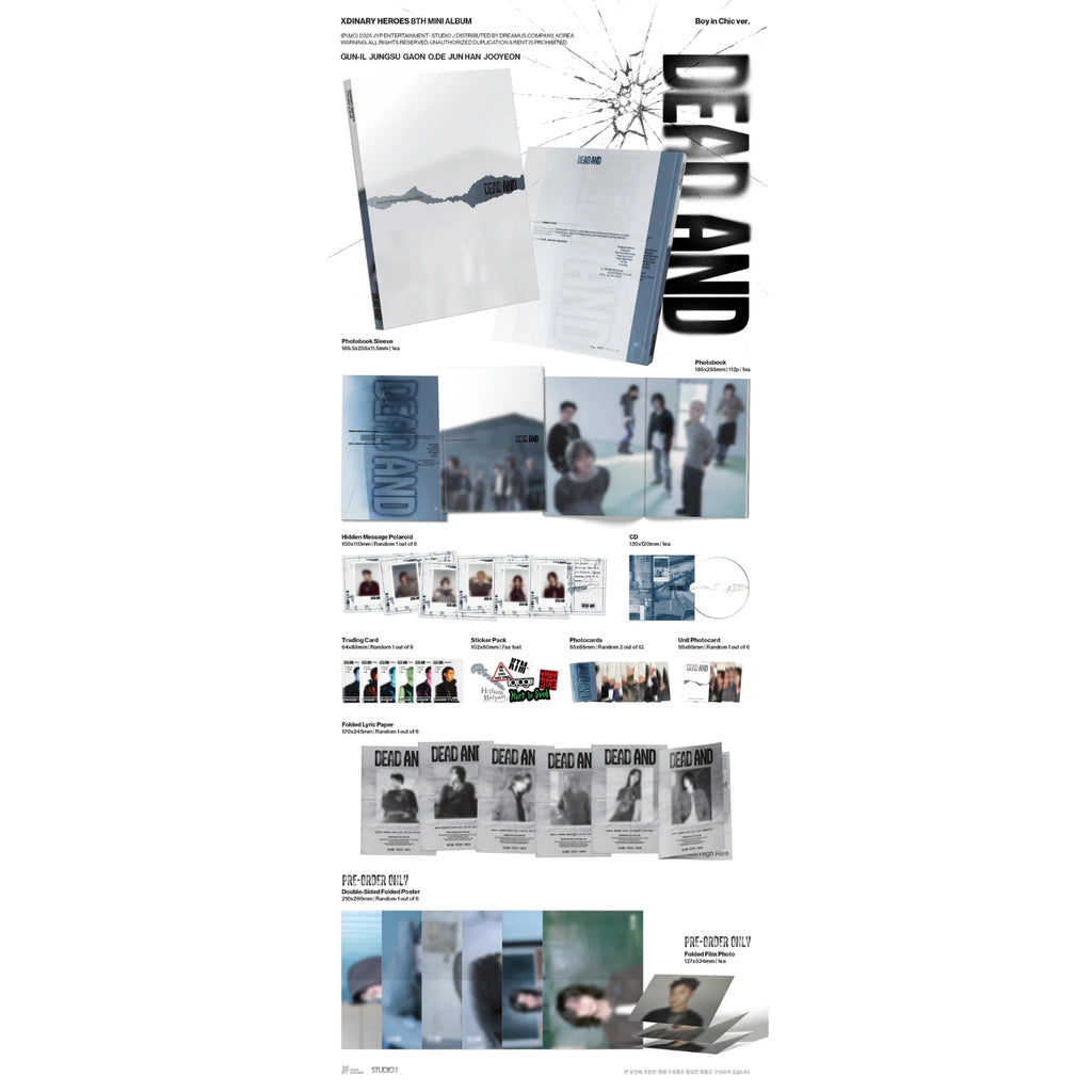 CD XDINARY HEROES 8th MINI ALBUM DEAD AND PHOTOBOOK VER.