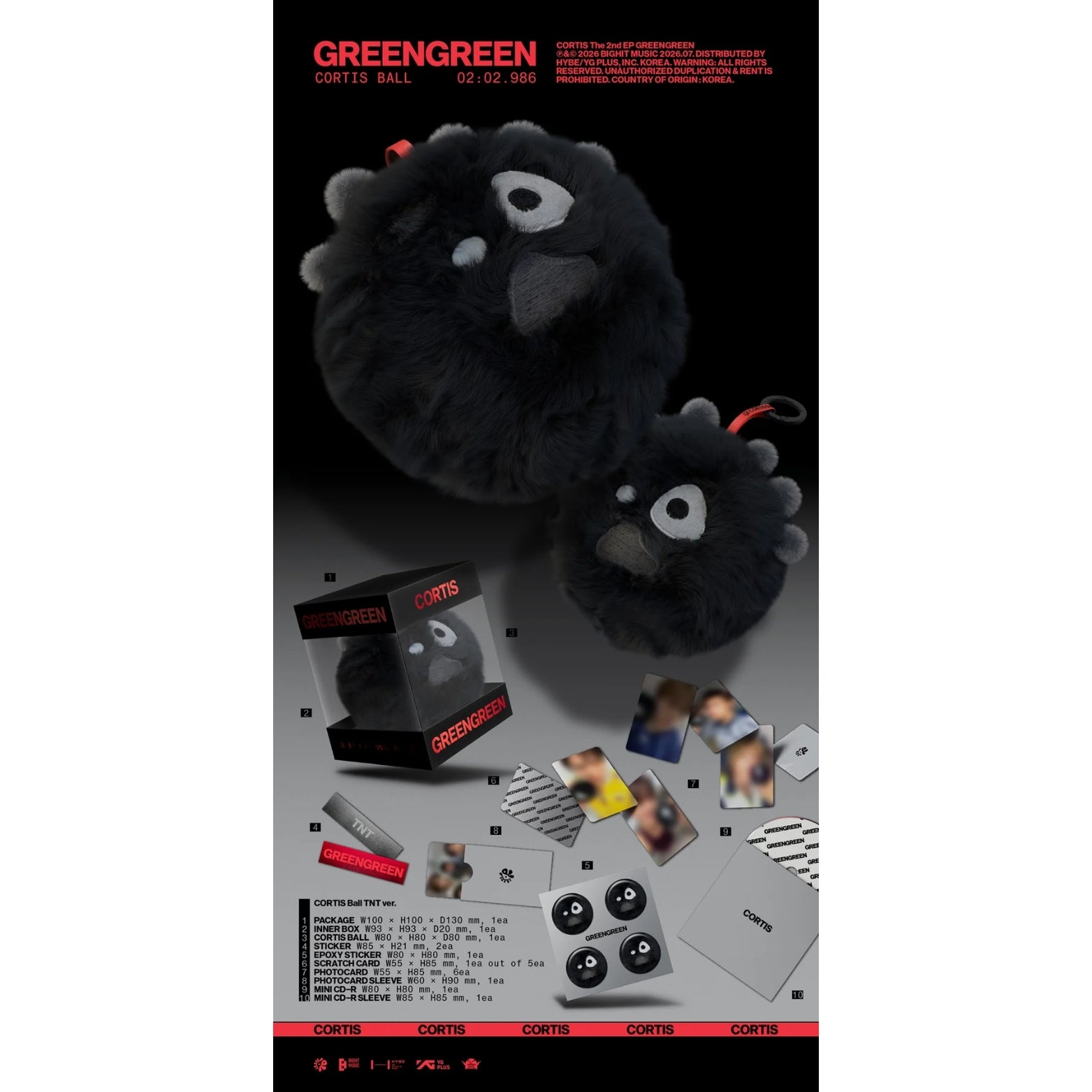 CD CORTIS GREENGREEN CORTIS BALL VER.