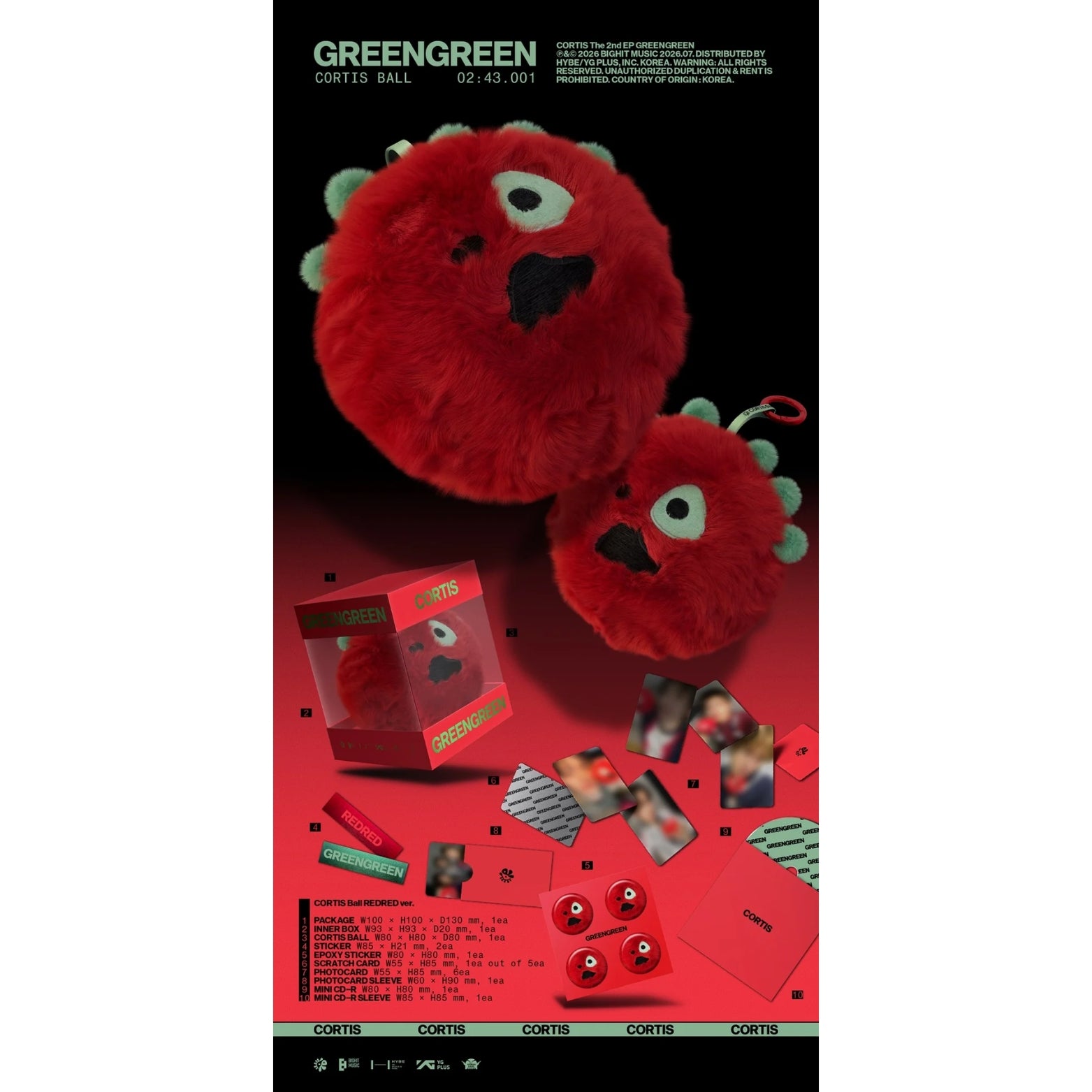 CD CORTIS GREENGREEN CORTIS BALL VER.
