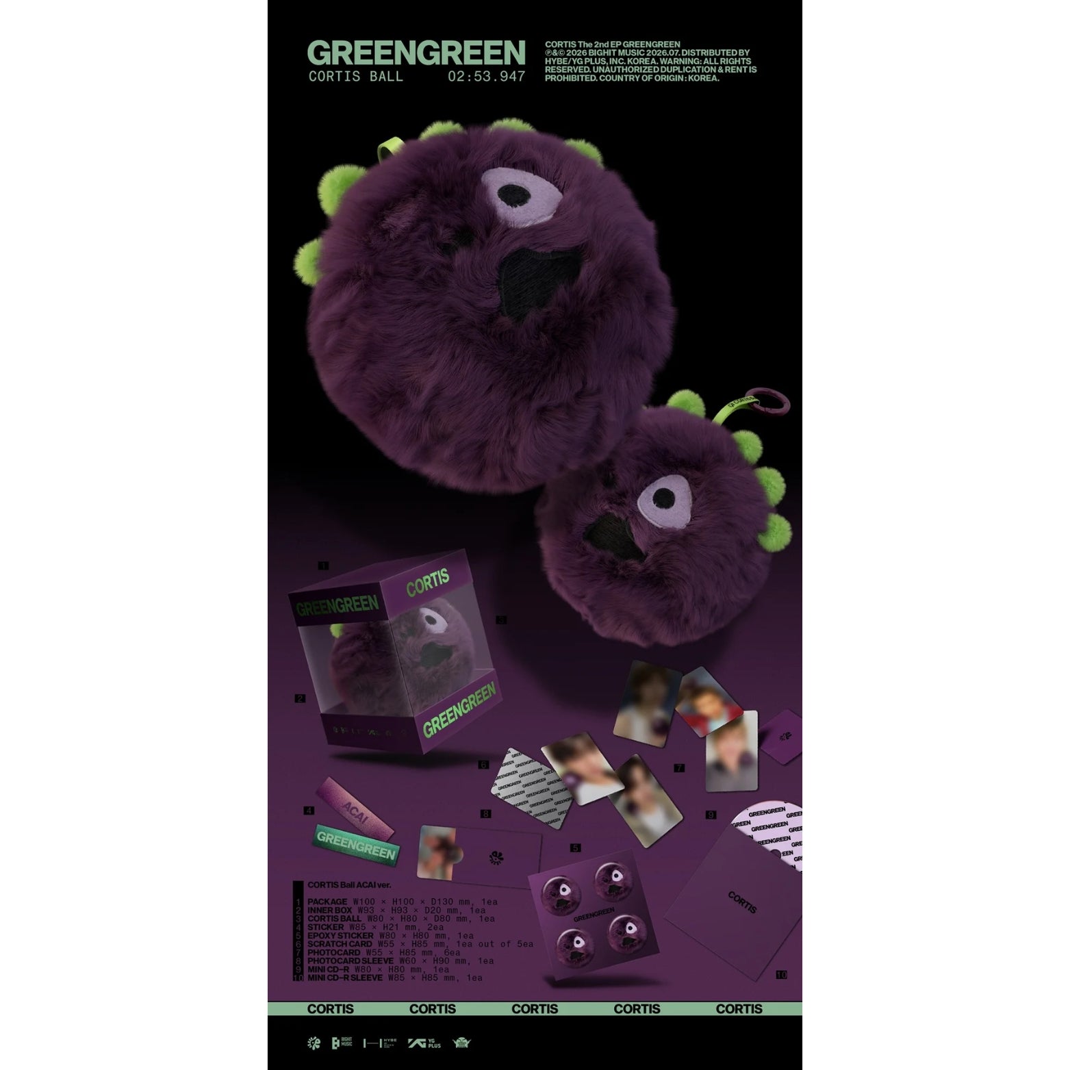 CD CORTIS GREENGREEN CORTIS BALL VER.