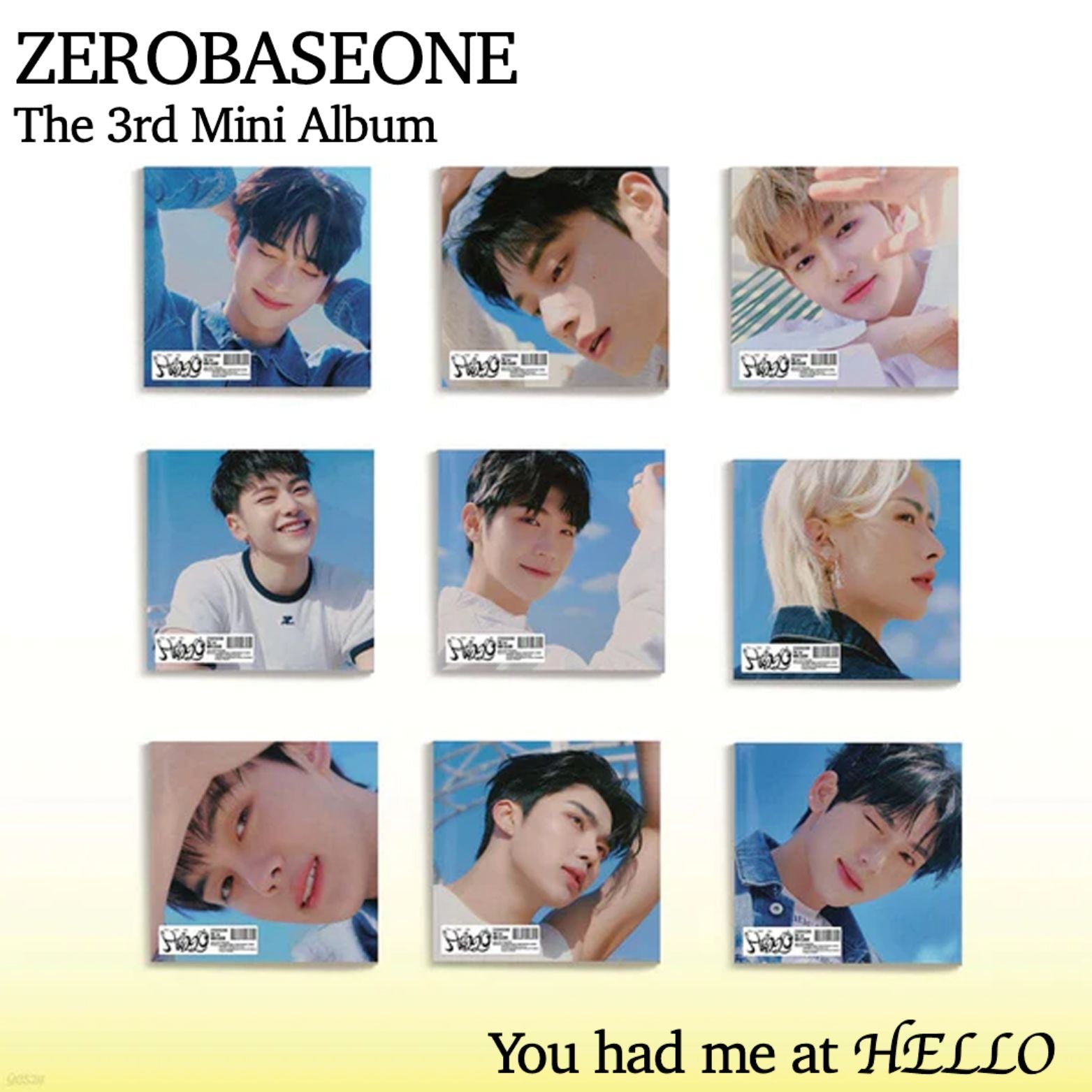 CD ZEROBASEONE THE 3RD MINI ALBUM YOU HAD ME AT HELLO
