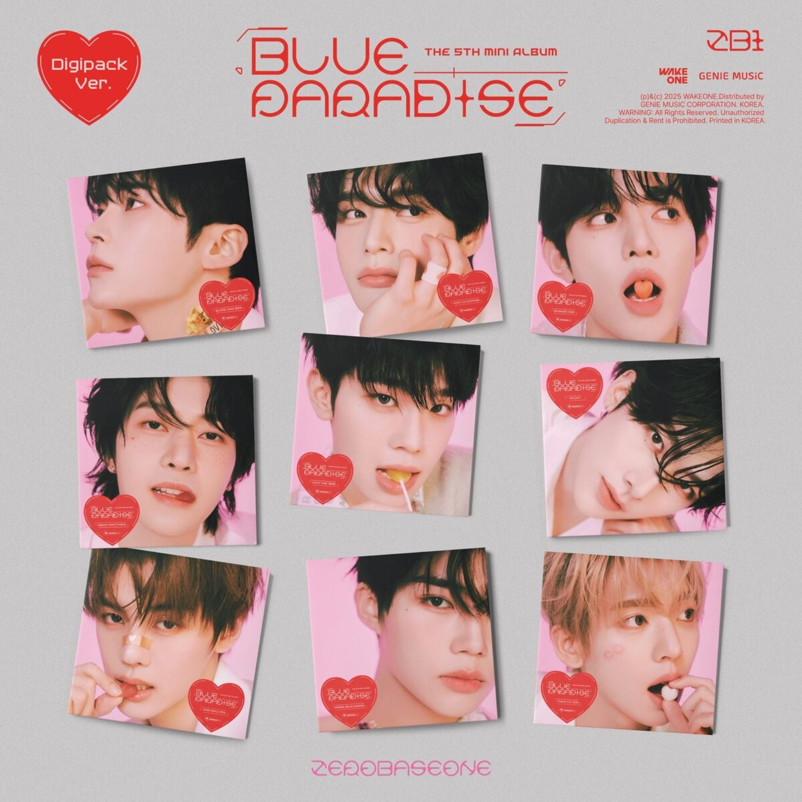 CD ZEROBASEONE THE 5TH MINI ALBUM BLUE PARADISE