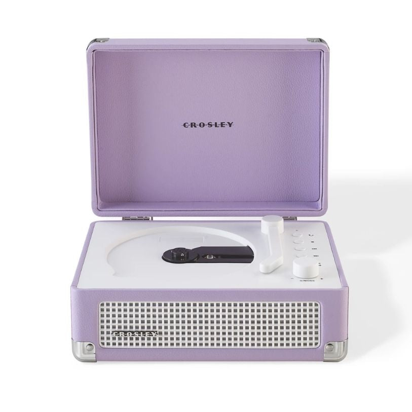 CROSLEY CD PLAYER PORTABLE TURNTABLE BLUETOOTH OUT LAVENDER